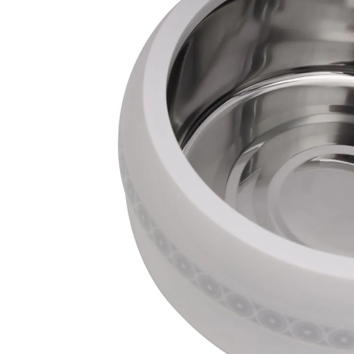 Royalford 2225 ML Zoria Insulated Casserole- RF11030| PP Body with Stainless Steel Inner Casting| BPA-Free| Easy to Carry| Firm Twist Lock| Casserole with Lid| Elegant and Unique Design| Super PU Insulation| White and Silver - Image 4