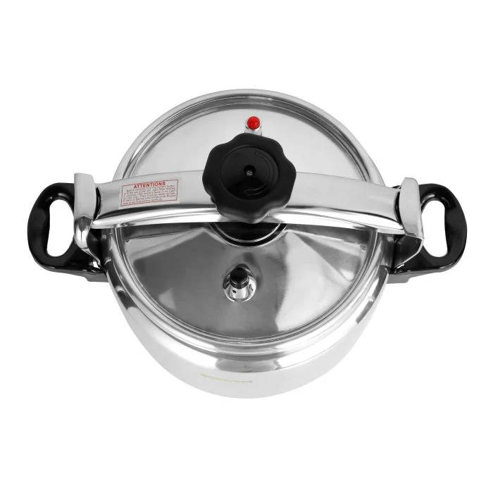 Royalford 5 Litre Aluminum Pressure Cooker RF11173 | Durable High Thickness Body |Three-Ply Base | Multi-Safety Device| Safe Silicone Sealing Ring for Efficient Cooking - Image 3