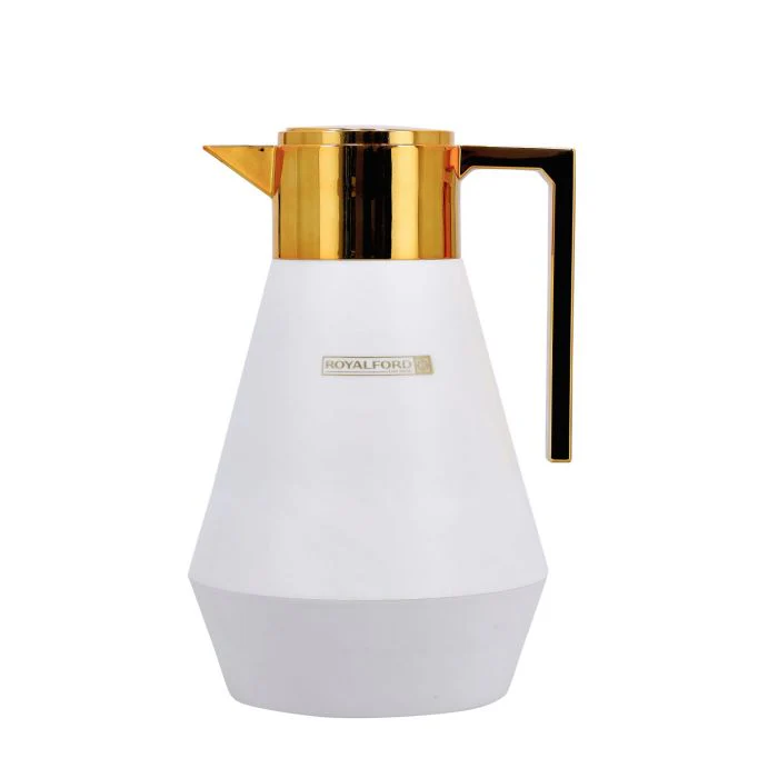 Royalford Aalia 1 L Vacuum Flask- RF11156| Double-Walled Flask with Pink Glass Inner and PP Outer Body| Keeps Your Drinks Hot or Cold| Leak-Proof and Portable Design| Suitable for Indoor and Outdoor Use| Grey - Image 2