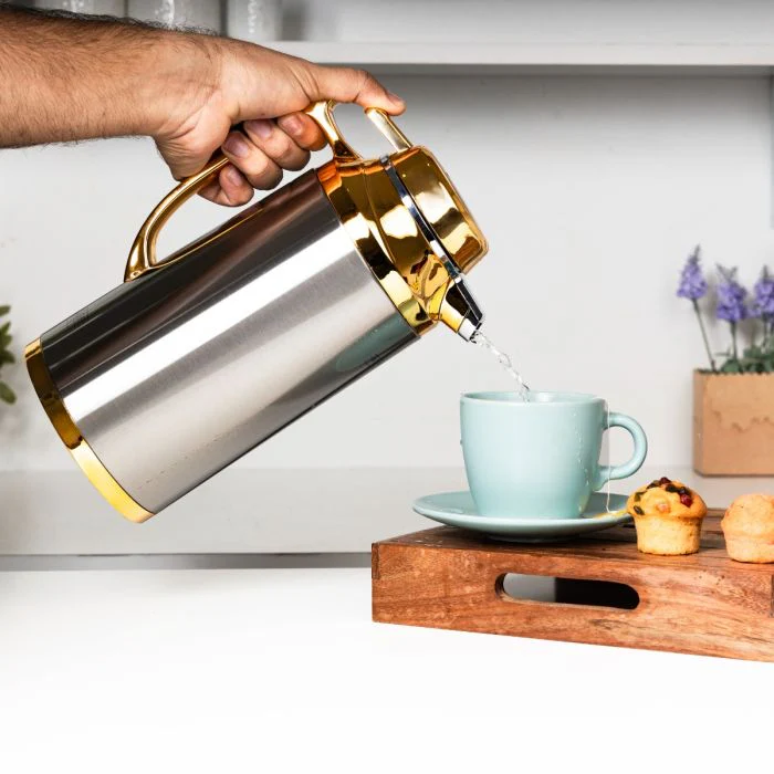 Royalford Double Wall Vacuum Flask RF12123 | 1.3L Capacity | Stainless Steel Hot & Cold Thermal Flask | Long-Lasting Temperature Retention | Leak-Proof| Stylish Design - Image 3