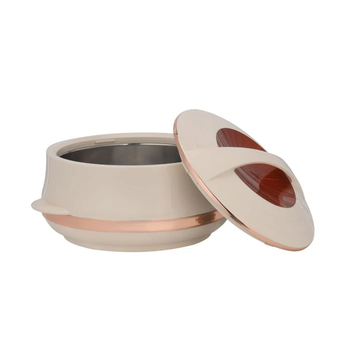 Royalford Elite Gold Insulated Casserole, Firm Twist Lock, RF11148 | Strong Handles | 6000ml Double Wall Insulated Serving Pot, Chapati Storage Box, Roti Serving Pot, Chapati Dabba - Image 4
