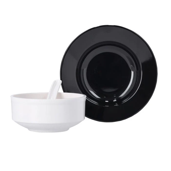 Royalford RF10061 12-Piece Premium Melamine Soup Bowl Set | Soup Bowls + Linear Bowls + Soup Spoons | Durable, Stylish & Heat-Resistant Serving Set for Soups & Starters - Image 5