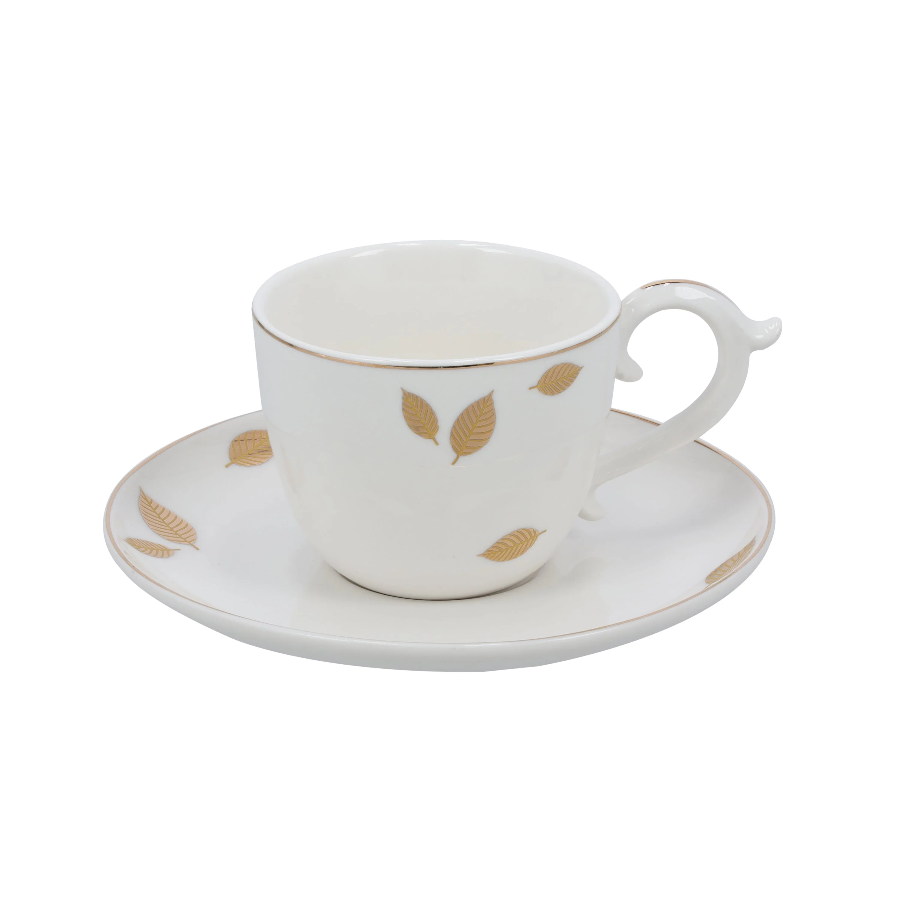 Royalford RF10175 Bone China Cup & Saucer Set 12pcs | Premium Tea & Coffee Cups with Matching Saucers| Dishwasher Safe Tableware for Home, Gifting & Entertaining Use - Image 3