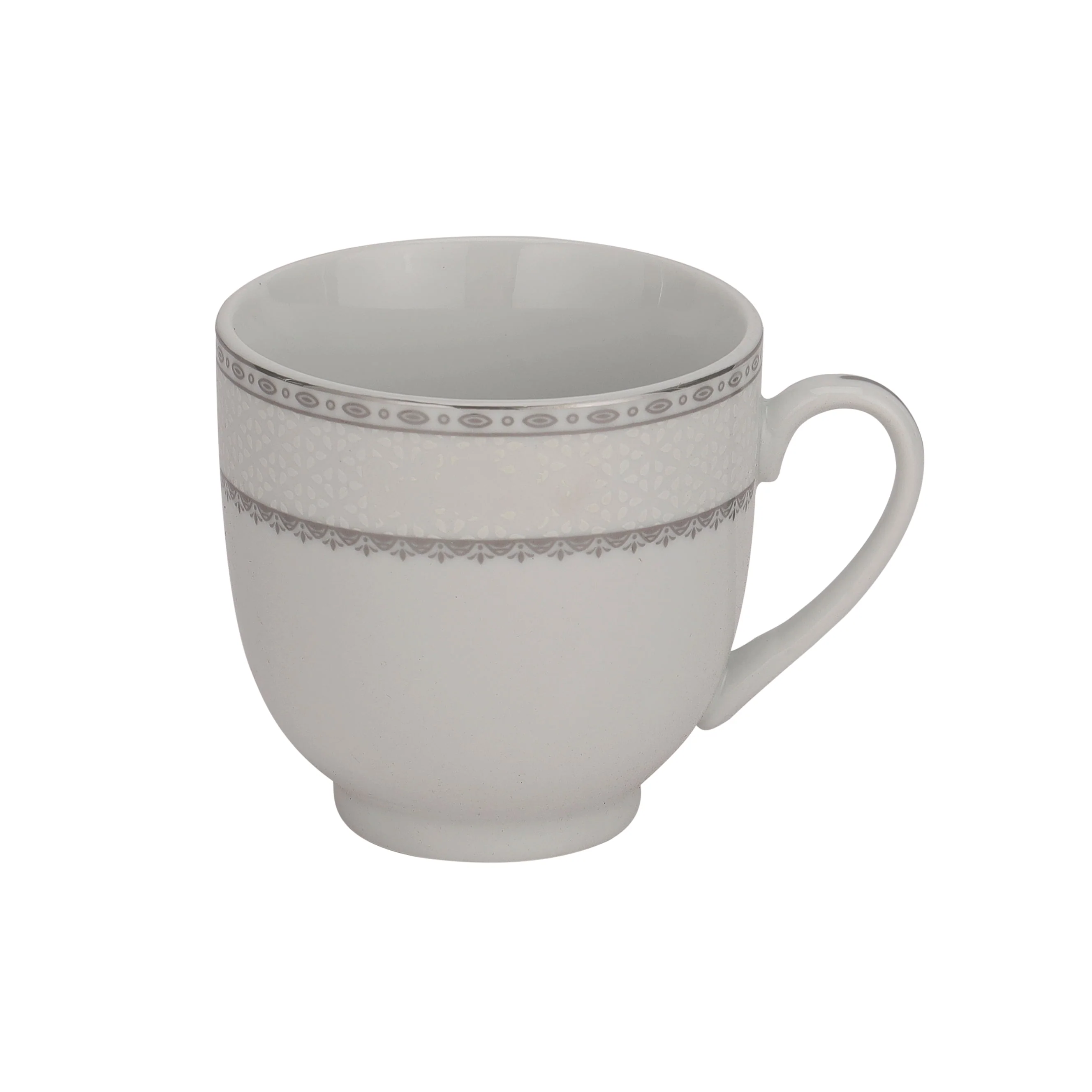 Royalford RF10554 Cup & Saucer Set 12 Pcs | Premium Porcelain 180ml Tea Cups with Matching Saucers| Elegant White Design| Dishwasher Safe & Freezer Safe Tableware Set - Image 5