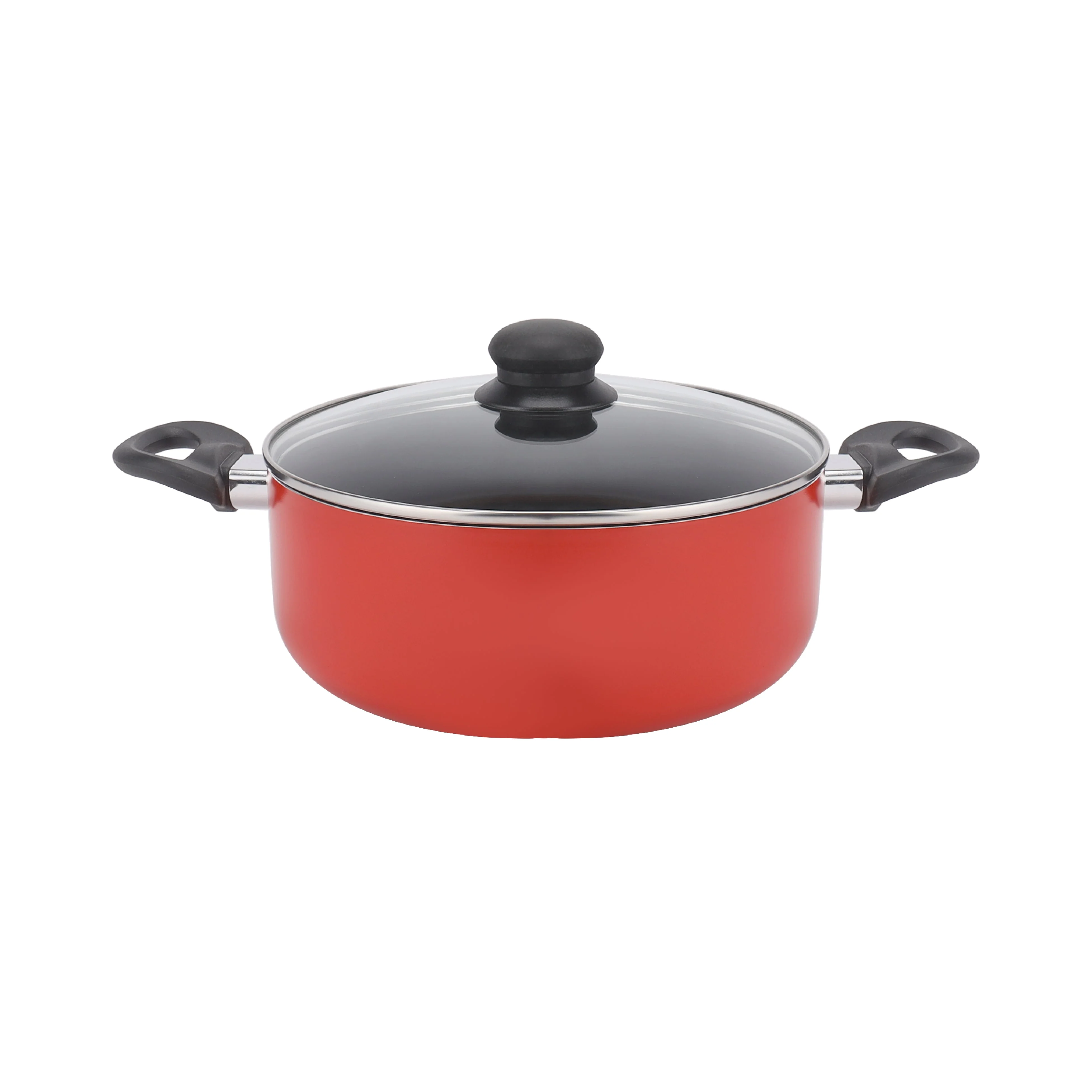 Royalford RF11642 9-Piece Non-Stick Cookware Set with Glass Lids| Frypan, Saucepan & Casseroles | Strong Aluminium Body | PFOA-Free Coating & Bamboo Kitchen Tools - Image 6