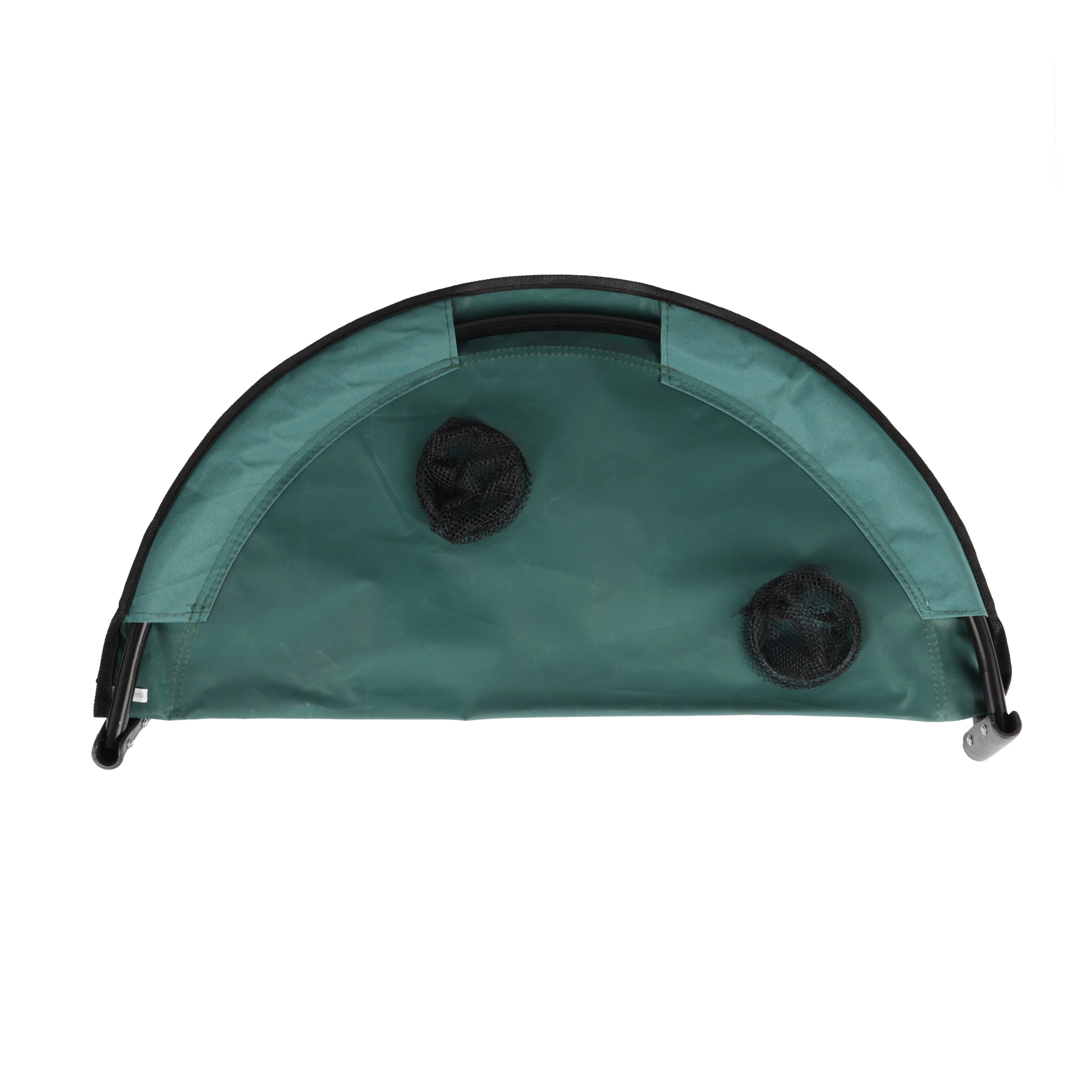 Royalford RF11673 round camping table with lightweight foldable design | iron tube frame, washable Oxford cloth, cup holders, storage shelf and carry bag included now - Image 4
