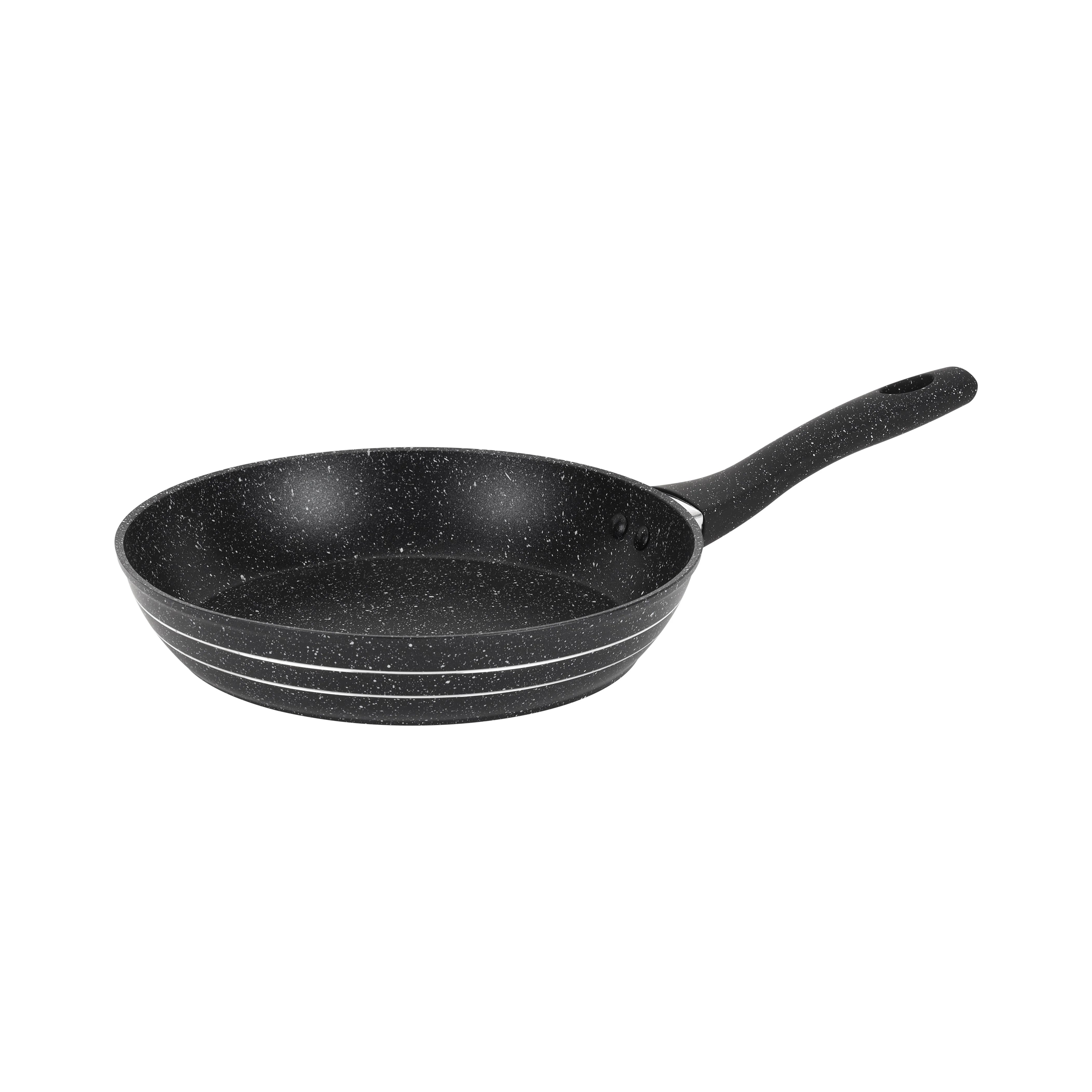 Royalford RF11870 24cm Smart Granite Frypan | Forged Aluminium Non-Stick Pan | 5 Layer Construction | Extra-Thick Induction Base and Soft-Touch Stay Cool Handle
