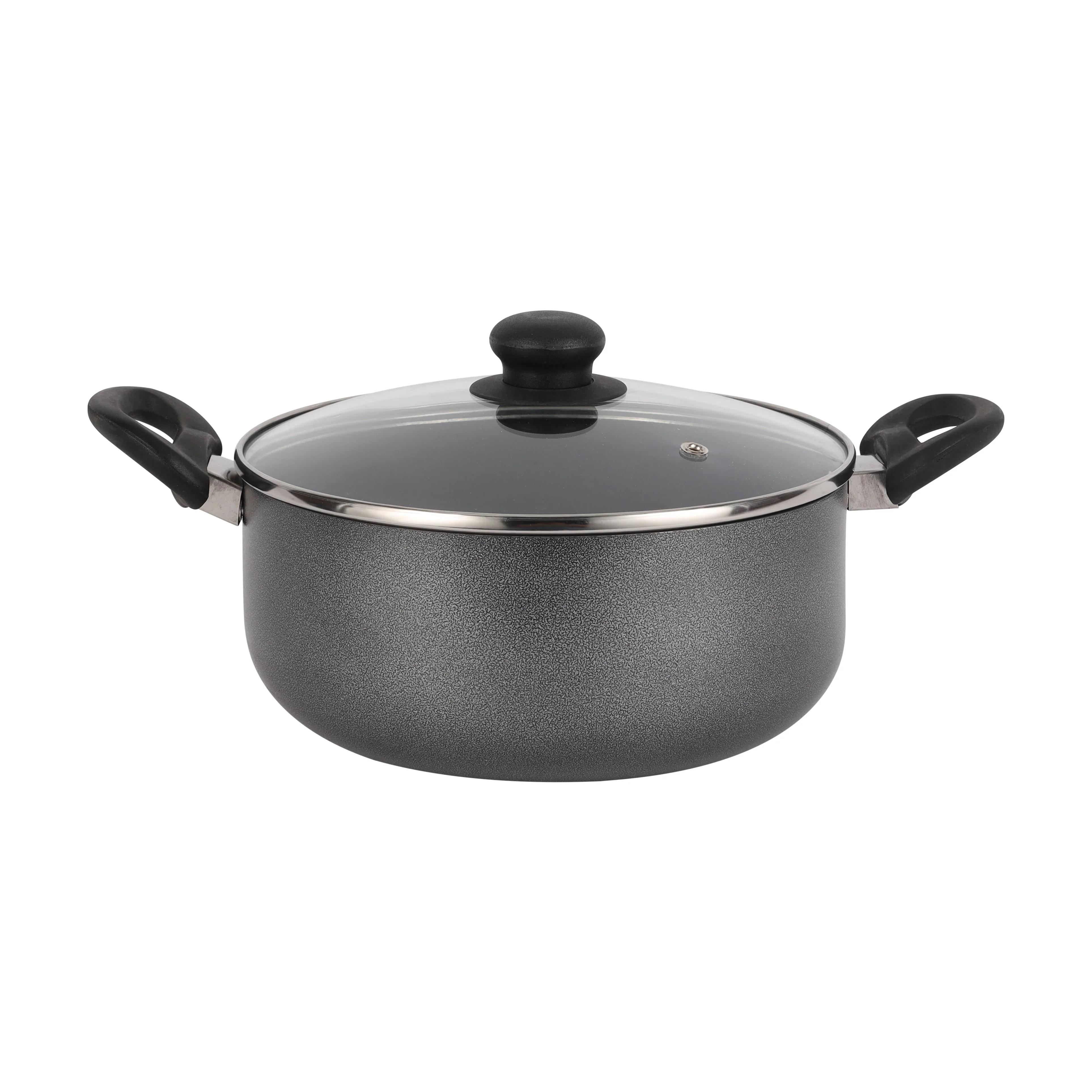 Royalford RF11953 7 Pcs Non-Stick Cookware Set| Press Aluminium with Glass Lids| Frypan, Saucepan & Casserole| 3 Layer Coating| Strong Bakelite Handles for Daily Use - Image 4