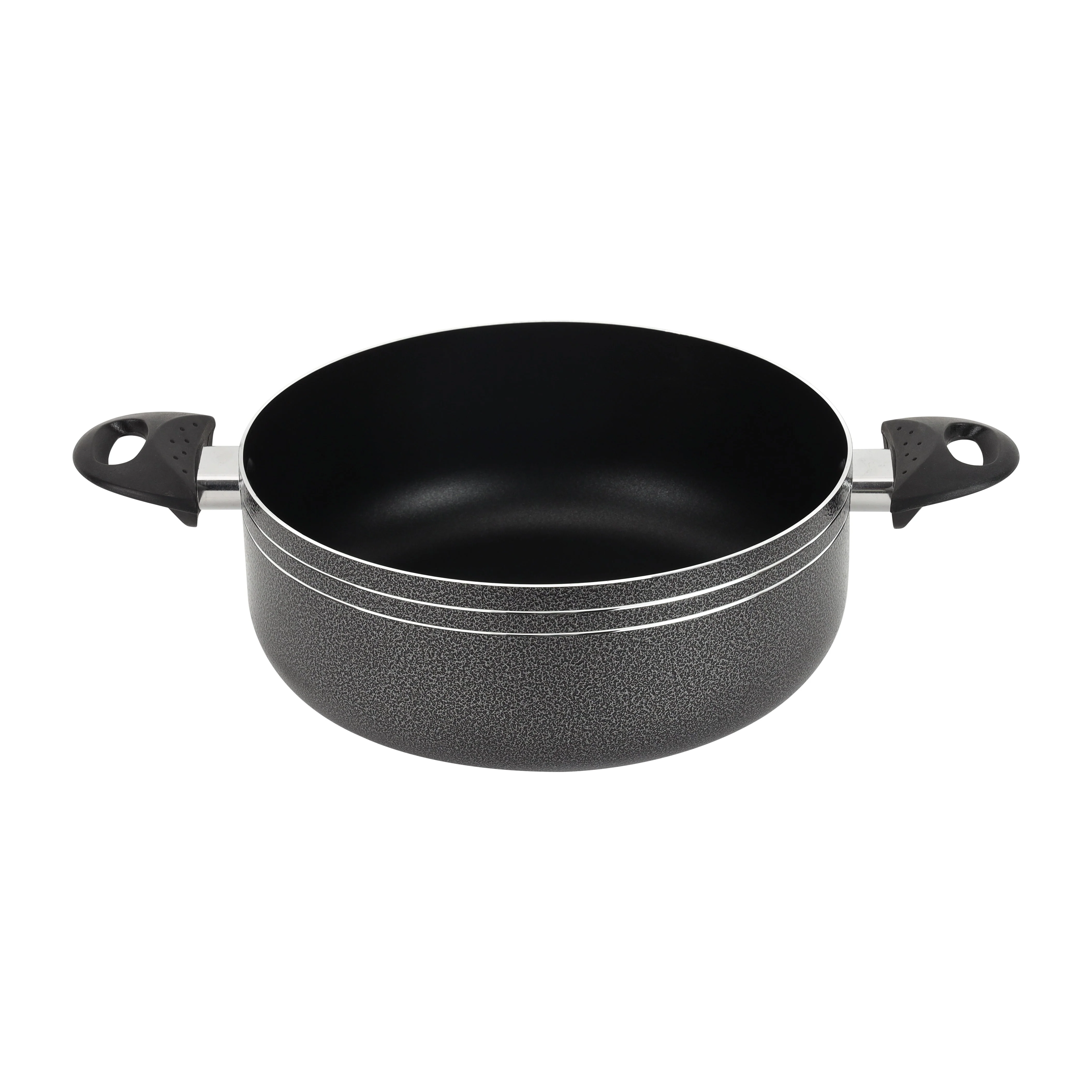 Royalford RF11962 26cm Aluminium Non-Stick Casserole | Tempered Glass Lid | 2.0mm Press Aluminium Body | PTFE & PFOA Free Cookware for Gas, Hot Plate & Halogen Cooking - Image 3