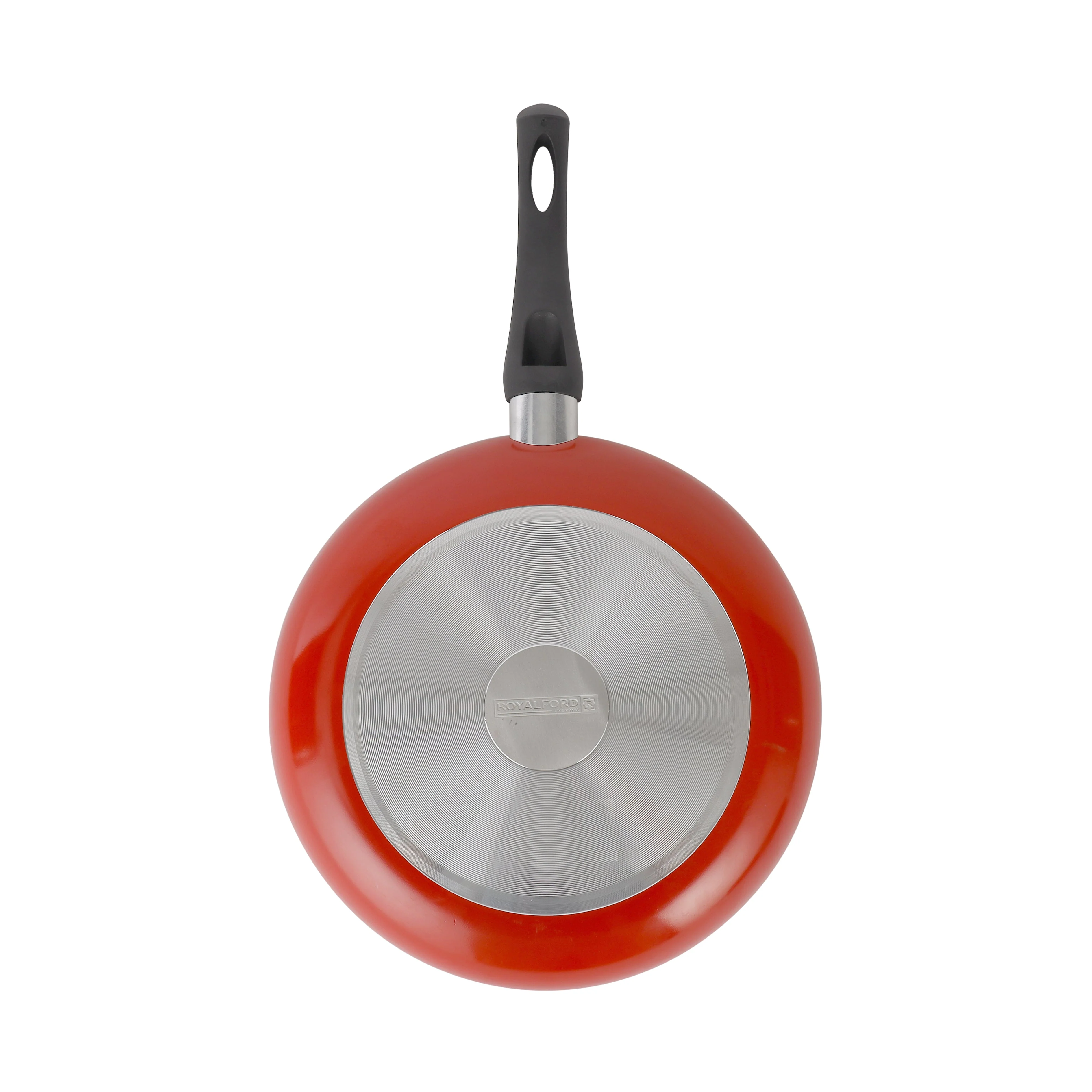 Royalford RF11976 24CM Aluminium Non-Stick Frypan | Tempered Glass Lid | 3-Layer PTFE & PFOA Free Coating | Durable Bakelite Handle for Gas & Induction Cooking - Image 5