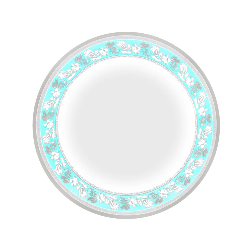 Royalford RF12707 10" melamine deep dinner plate| durable chip-resistant build and lightweight design| elegant finish, dishwasher and freezer safe for daily use|