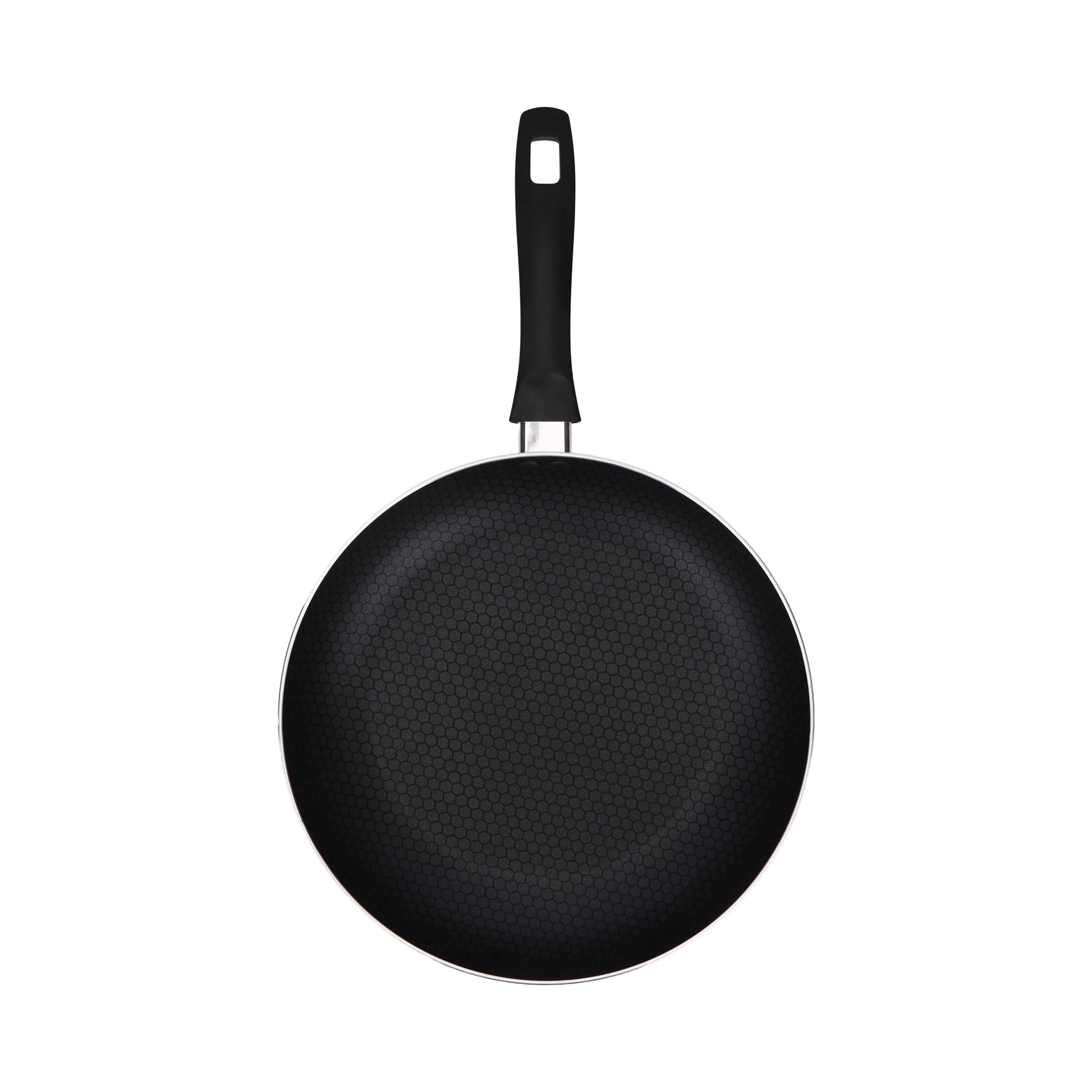 Royalford RF12887 Scarlet Honeycomb 30cm Non-Stick Frypan | Press Aluminium Body| Durable Honeycomb Coating | Heat-Resistant Exterior | Ergonomic Bakelite Handle - Image 2