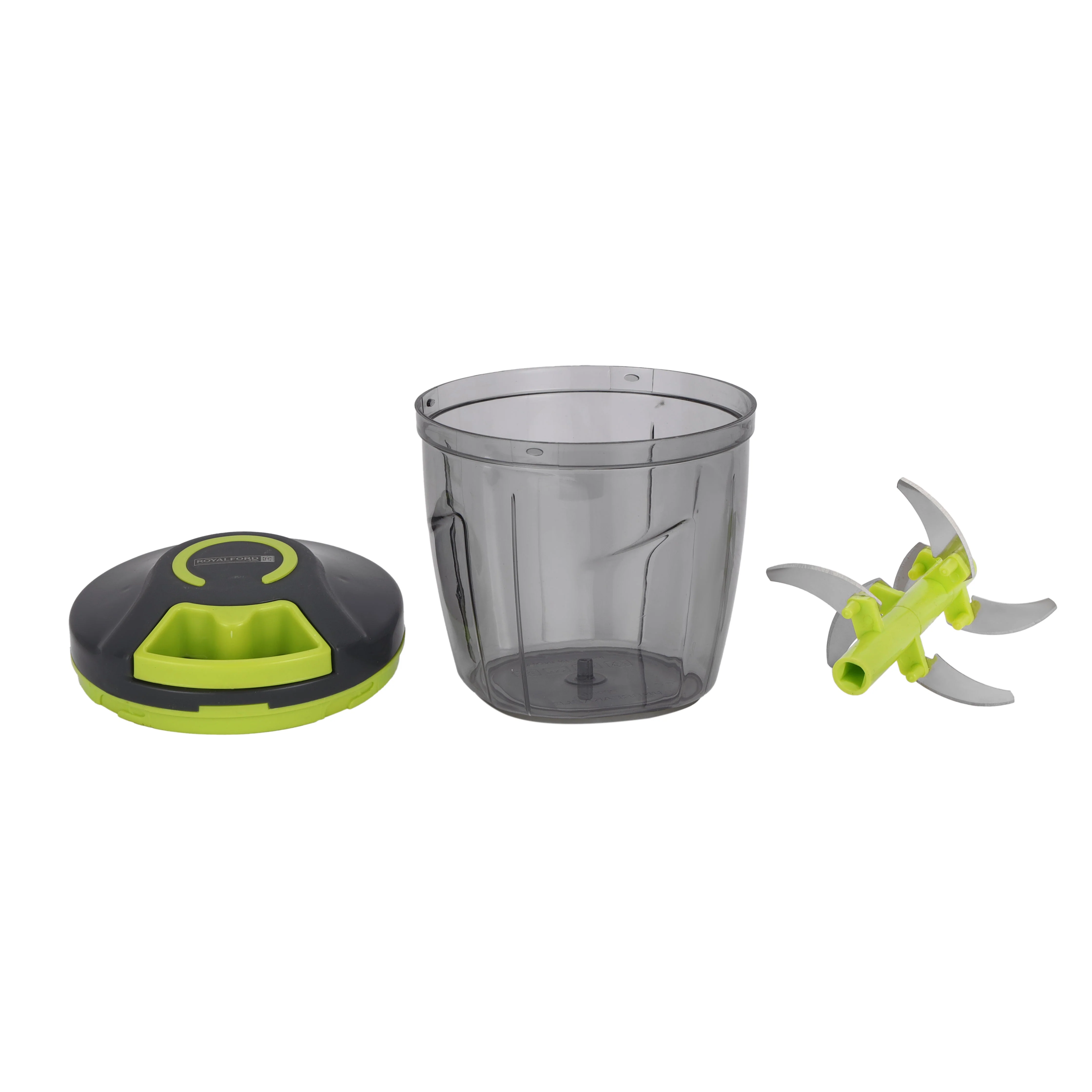 Royalford RF12923 Handy Pull Chopper 1000ml| 6 Stainless Steel Blades with Manual Food Chopper| Easy Pull Cord Mechanism & Compact Durable Vegetable Fruit Chopper| - Image 4
