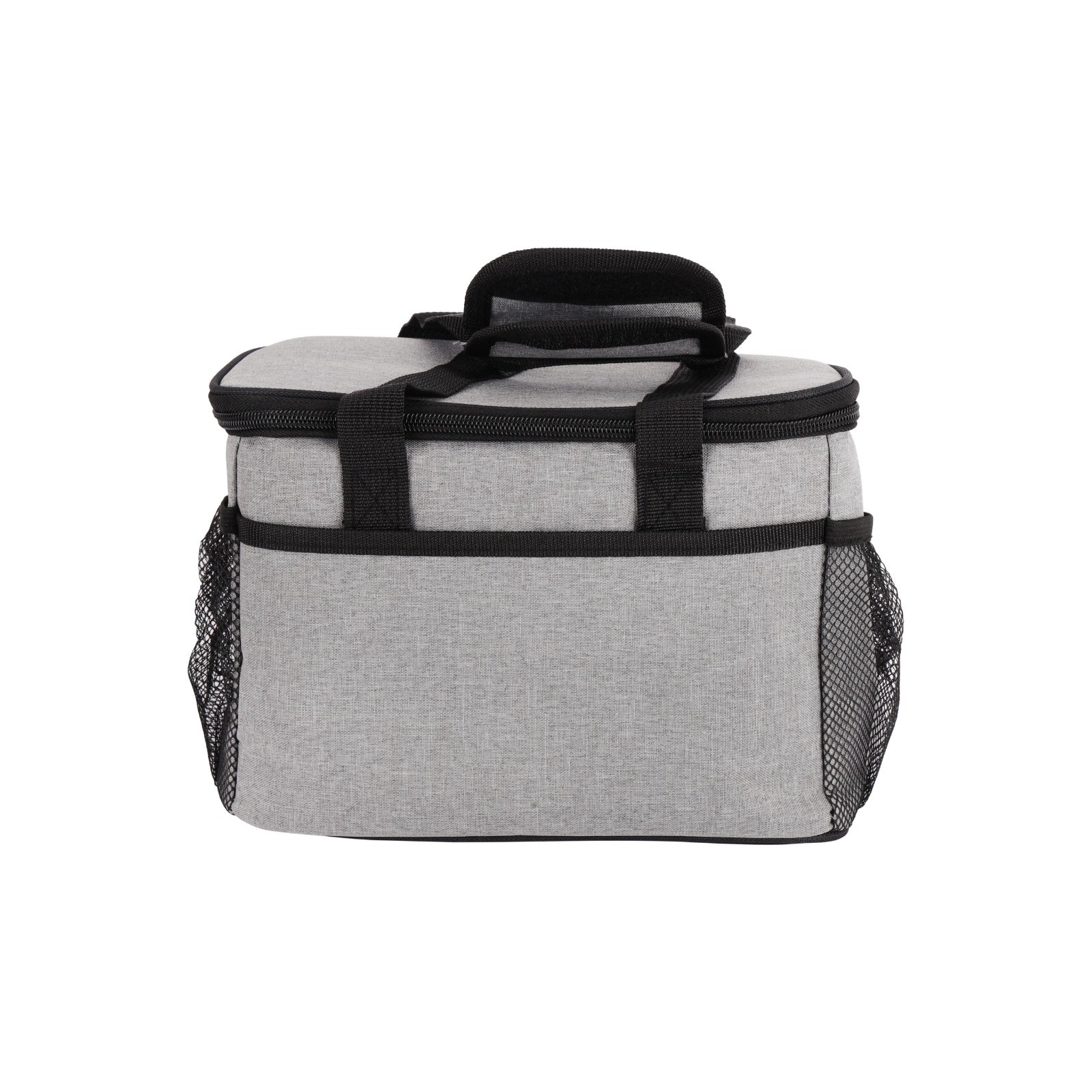 Royalford RF12930 Insulated Lunch Carry Bag | Portable Thermal Food Storage Bag with Zip Closure| Side Mesh Pockets| Water-Resistant Non-Woven Fabric for Office & School