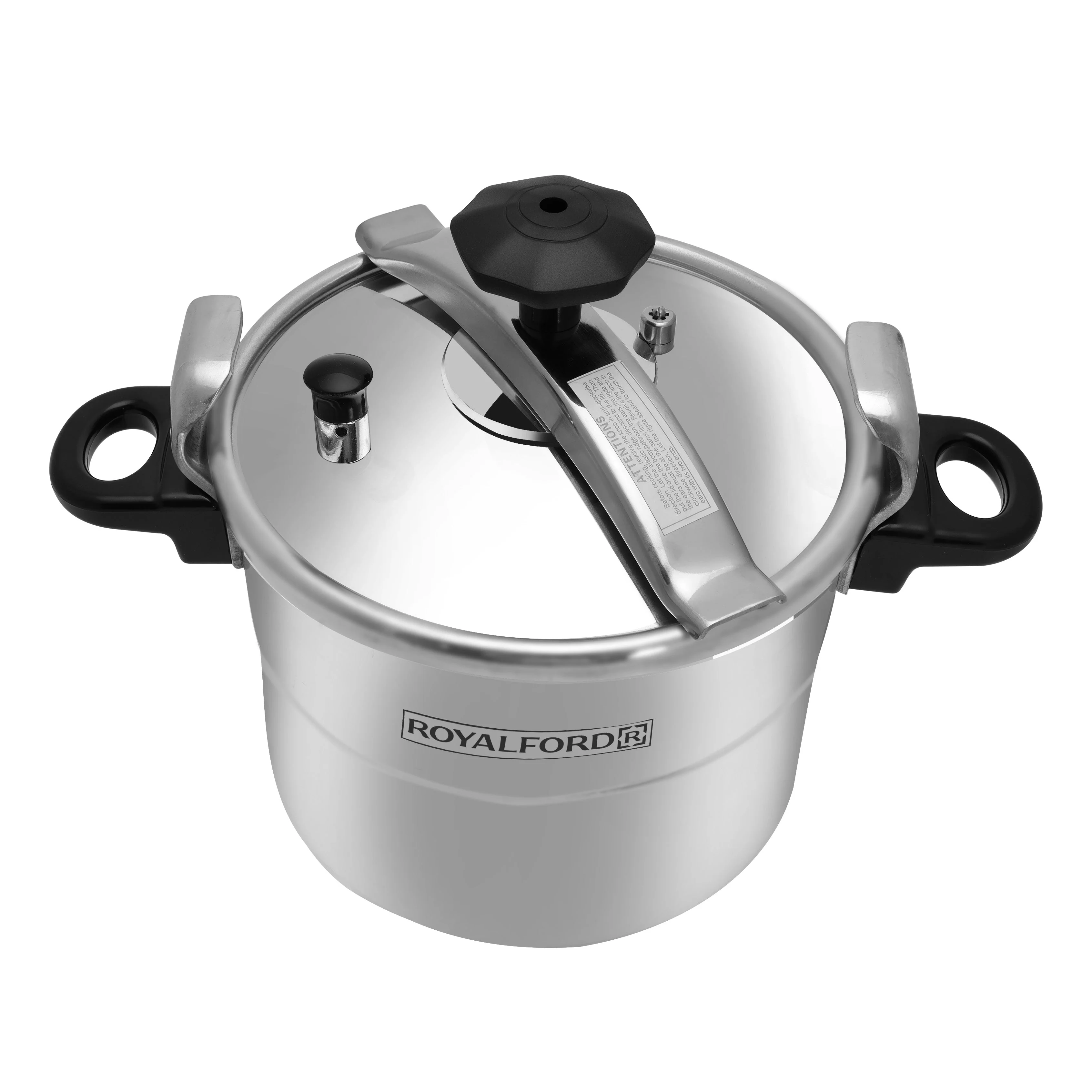 Royalford RF358PC7 7.0 Litre Aluminium Alloy Pressure Cooker | Multi-Safety Device | Extra Thick Body | Handles and Fast | Safe Cooking Performance for Large Families