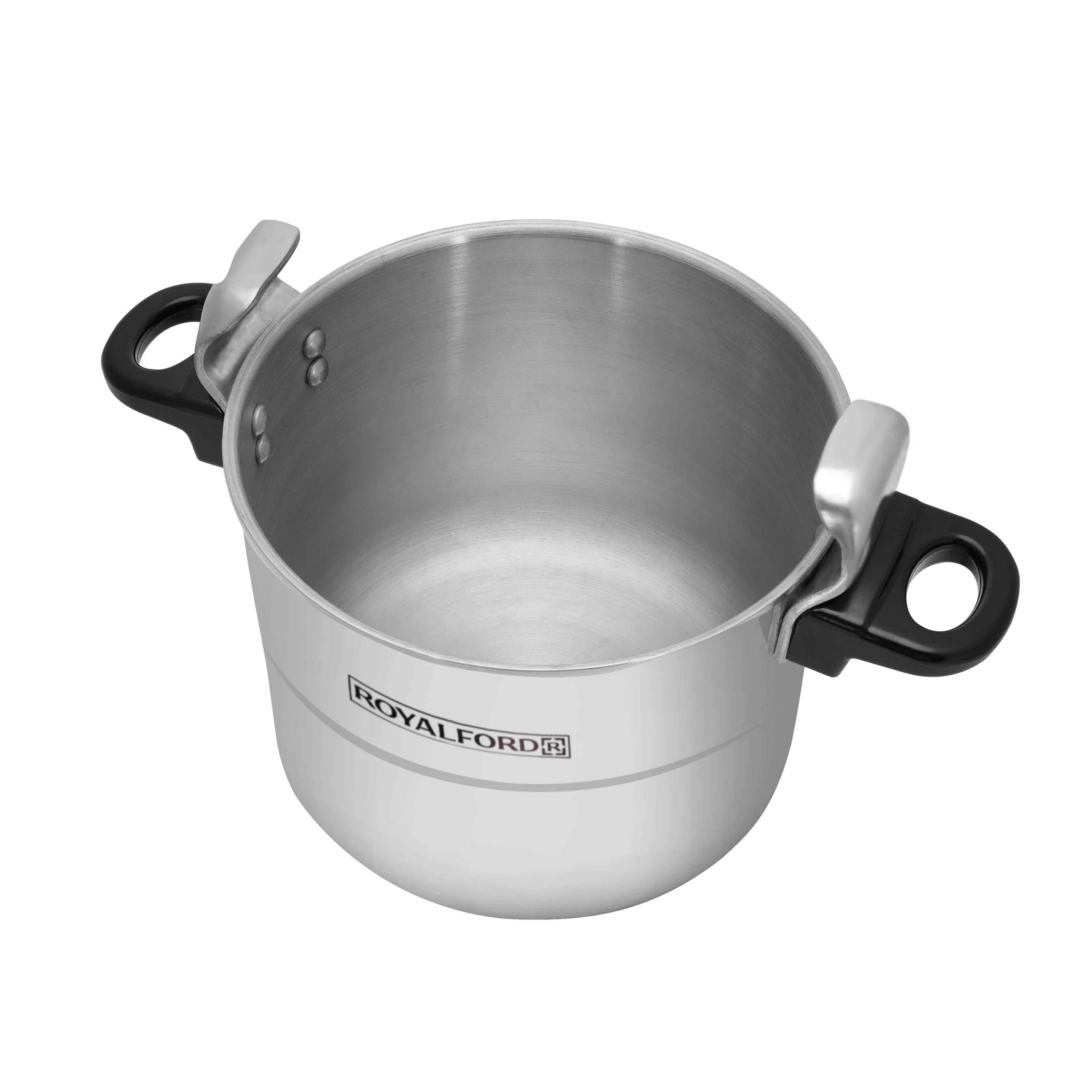 Royalford RF359PC9 9L Aluminium Alloy Pressure Cooker | Multi Safety Device | Heavy Duty Base & Easy Grip Handles | Perfect for Fast, Safe and Efficient Family Cooking - Image 5