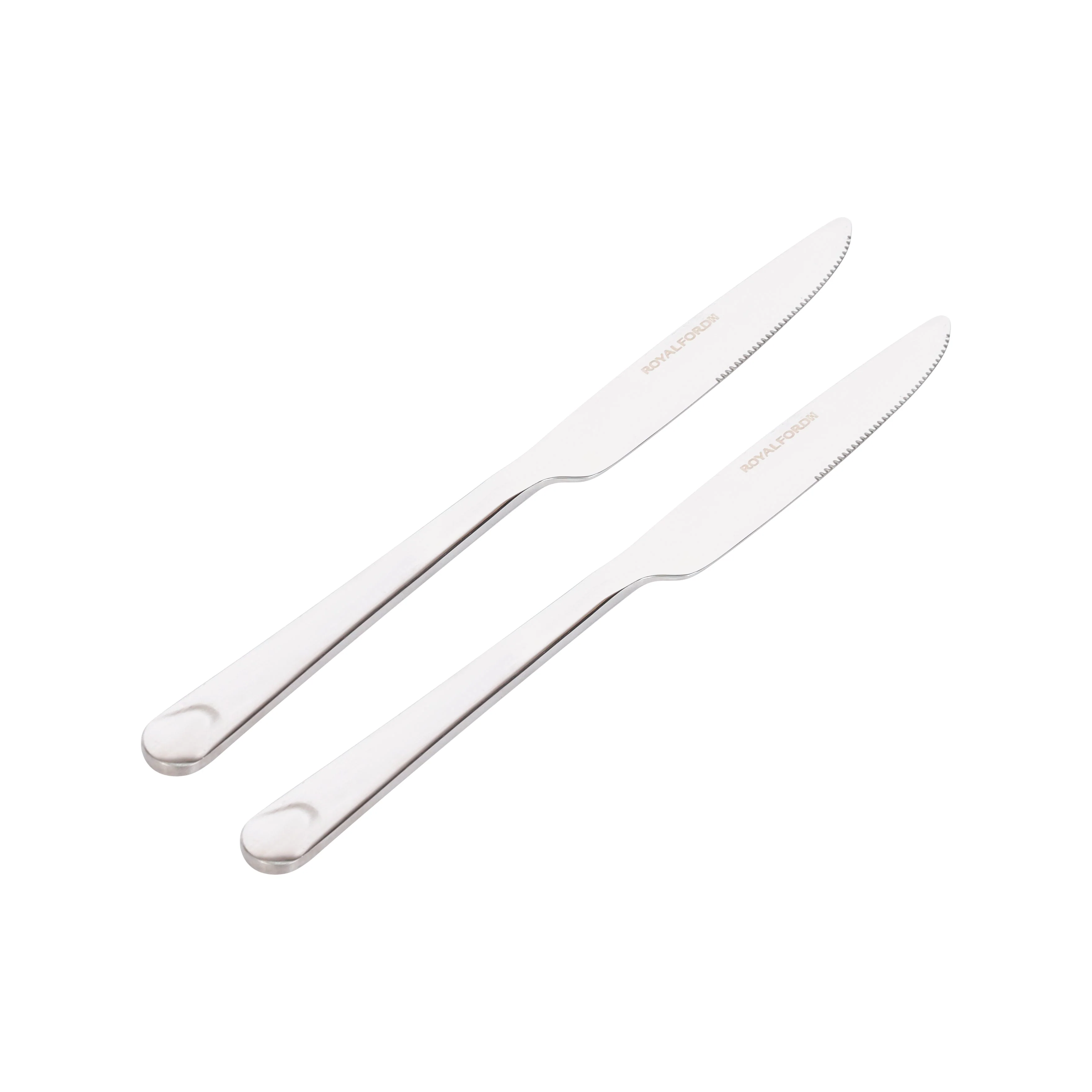 Royalford RF4188 TK 2PCS table knife set| durable stainless steel with sharp serrated edges| ergonomic handles & ideal for cutting meat, vegetables for daily use| - Image 5