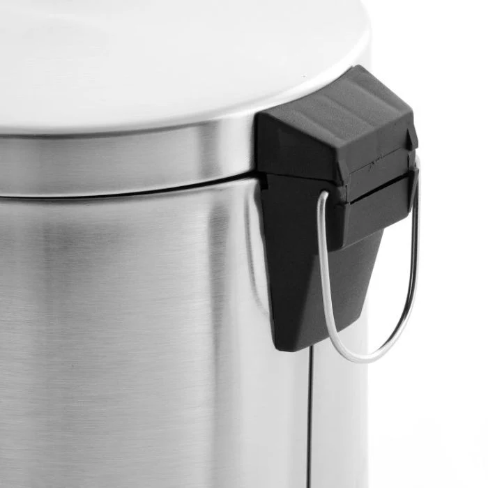 Royalford RF5125 5L Kitchen Pedal Trash Bin | Stainless Steel Rubbish Bin with Soft Close Lid, Foot Pedal, Flat Lid & Strong Plastic Inner Bucket | Fingerprint Proof & Rust Resistant |Odor Free & Hygienic - Image 4