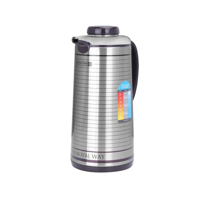 Royalford RF5291 1.9L Vacuum Flask - Portable Heat Insulated Thermos for Keeping Hot/Cold Long Hours, Multi-Walled for Coffee, Hot Water, Tea, Perfect Pouring Spot | Ideal for Occasion, Commercial & Outings - Image 2