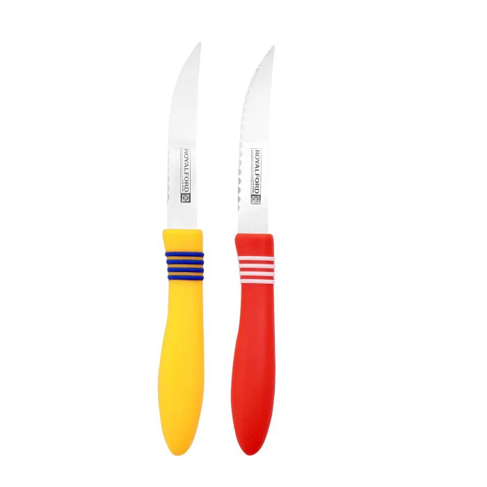Royalford RF5877 Stainless Steel Fruit Knife Set (12 pcs) - Stainless Steel Razor Sharp Blades - Ultra Sharp Cooking Knives, Perfect for Carving & Chopping - Best Kitchen Gift for Cooking Lovers & Chefs - Image 3