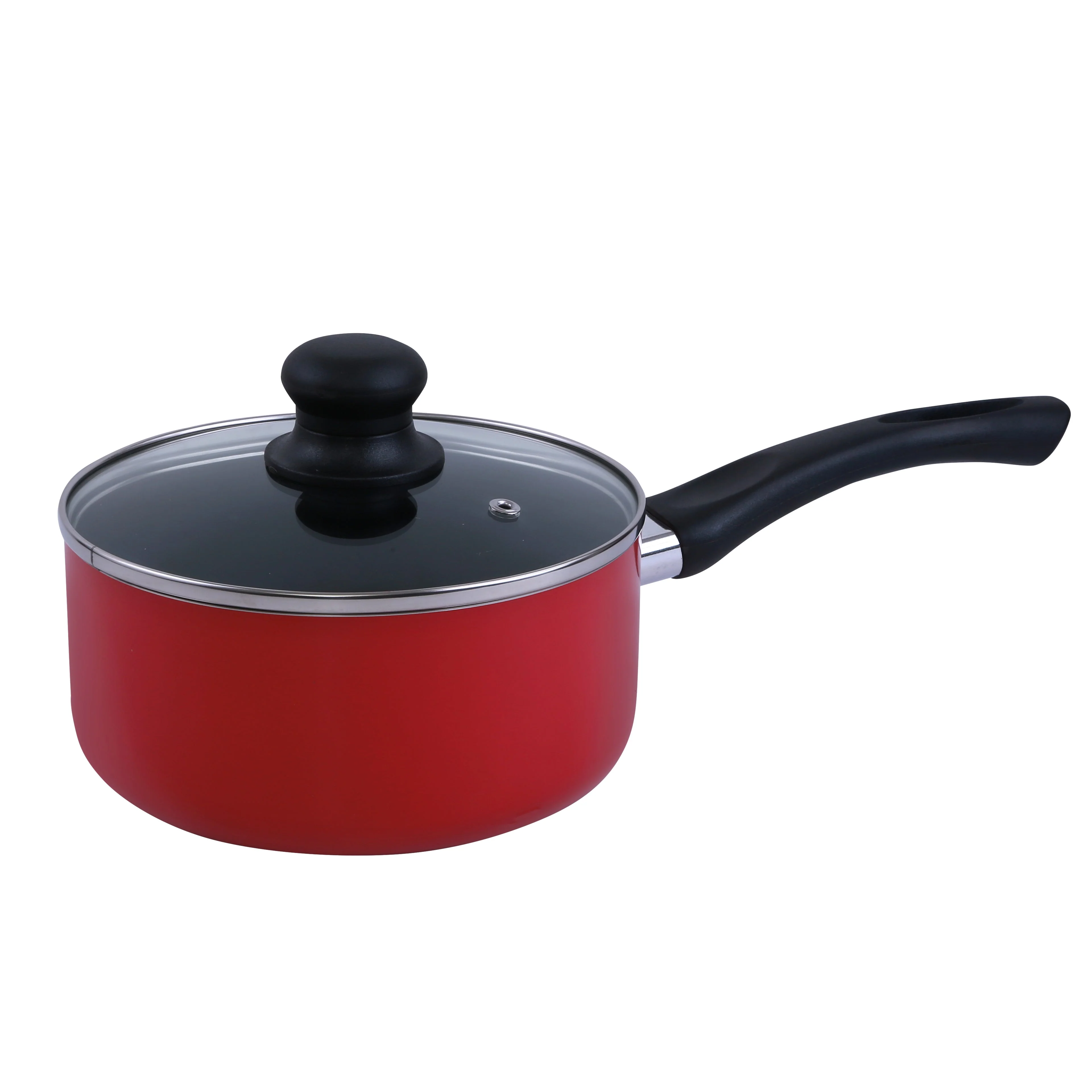 Royalford RF6082 8-Piece Non-Stick Cookware Set | Glass Lids| 24cm Frypan| 18cm Saucepan| 20cm & 24cm Casseroles| Durable Aluminium Set for Daily Healthy Cooking - Image 4