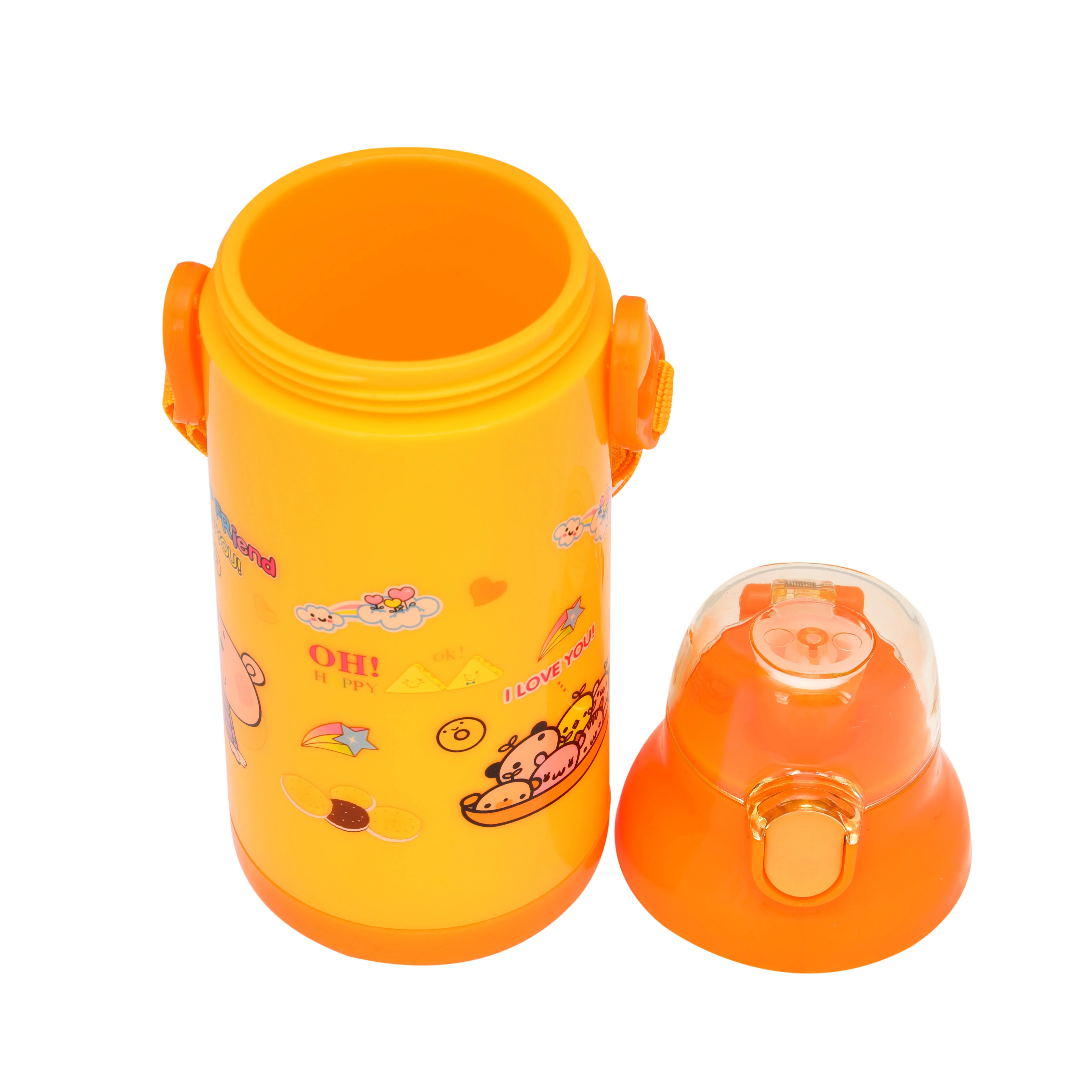 Royalford RF6420YL Kids Water Bottle 350ML | BPA Free | Leakproof Cartoon School Water Bottle with Strap | Durable Children Drinking Bottle for School, Travel & Picnic - Image 3