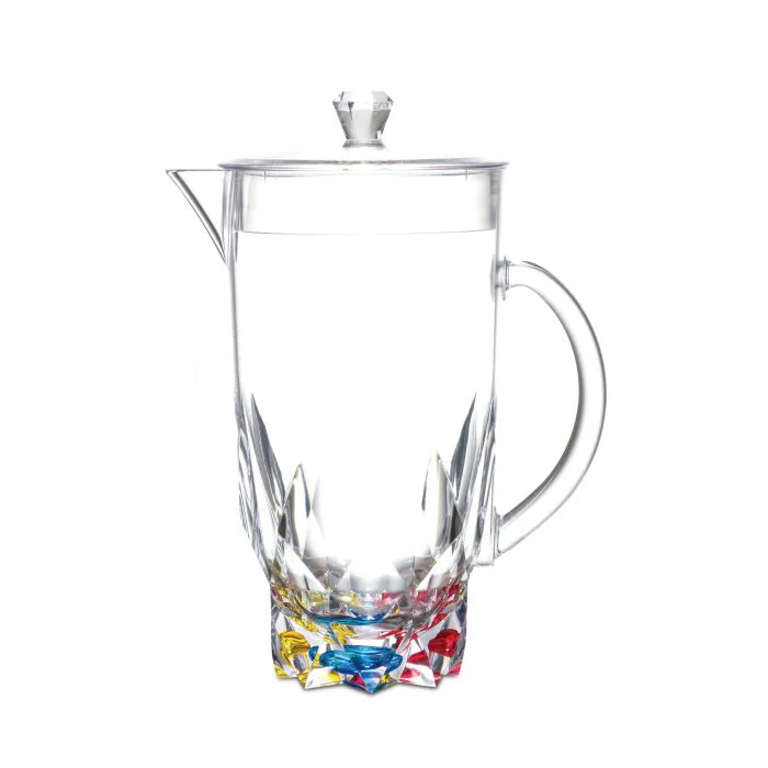 Royalford RF6887 2L Acrylic Transparent Water Jug - Portable Multi-Purpose Jug with Lid for Water Picnic Juice, Durable Plastic, Spill-Proof Lid | Ideal for Household, Club, Pub, Bar, Coffee Shop, Restaurant & More - Image 3