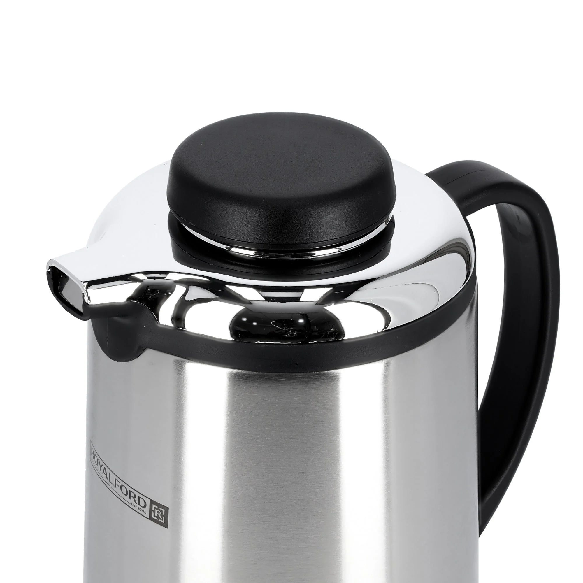 Royalford RF6896 Stainless Steel Vacuum Flask | 1600ML Double-Wall Insulated Thermal Flask for Hot & Cold Drinks | 12 Hours Hot| 24 Hours Cold | Durable Easy-Pour Design - Image 5