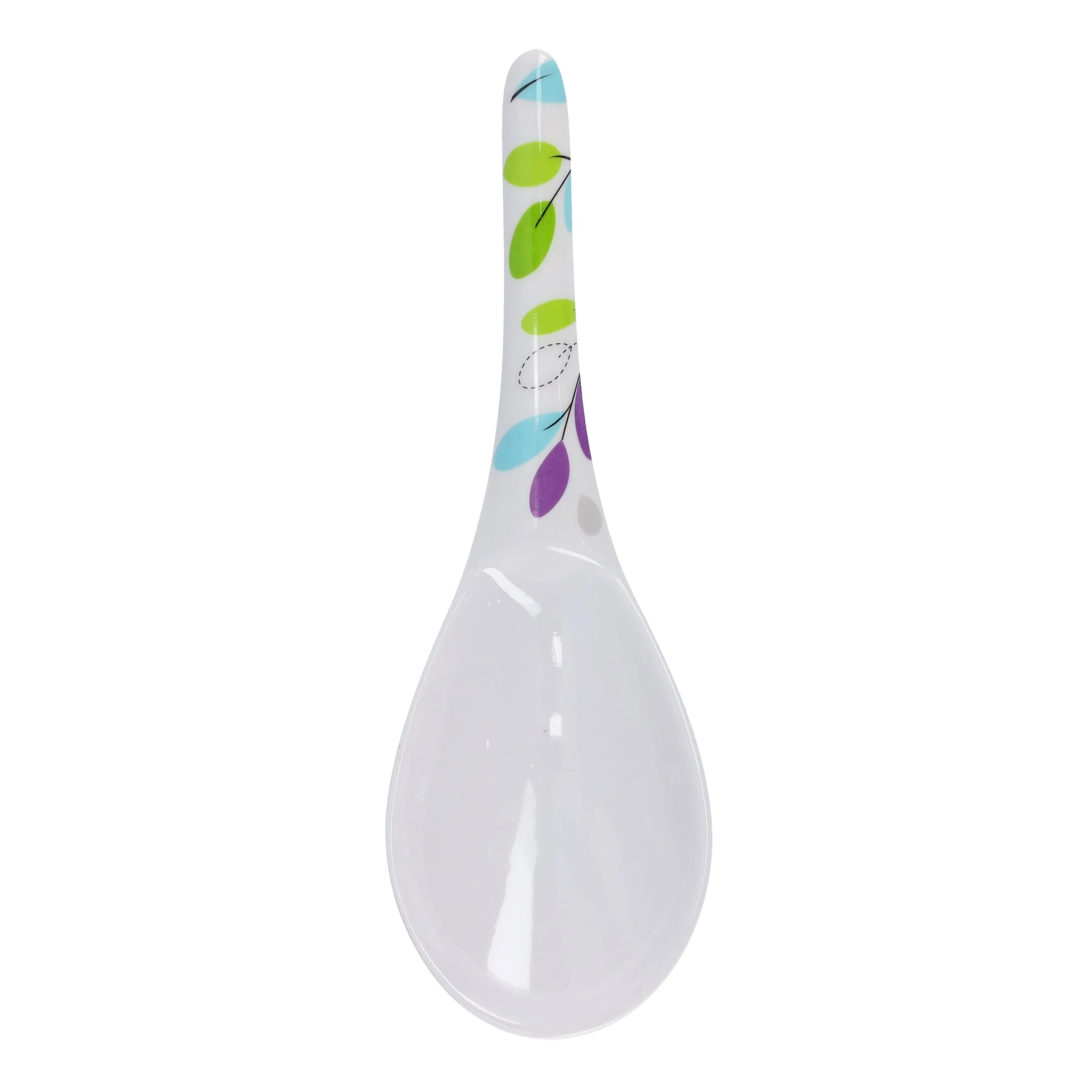 Royalford RF7392LF Premium Melamine Soup Ladle | Heat Resistant Lightweight Serving Spoon | Ergonomic Handle | Break Resistant Kitchen Utensil for Daily Cooking Use