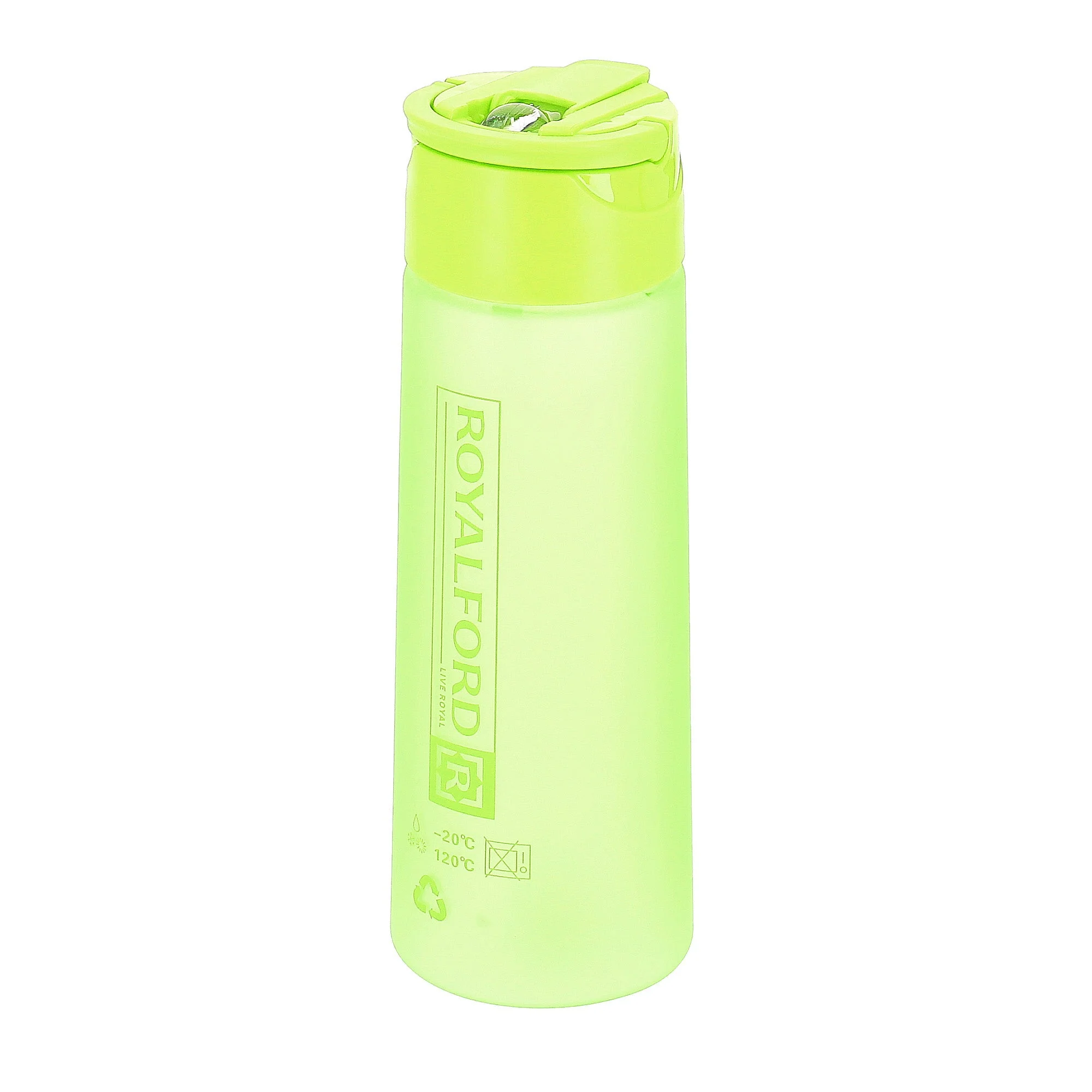 Royalford RF7579GR 500ml BPA-Free Water Bottle | Lightweight Leak-Proof Polymer Drinking Bottle with Carry Handle |Perfect  for School, Office and Daily Hydration Use - Image 2