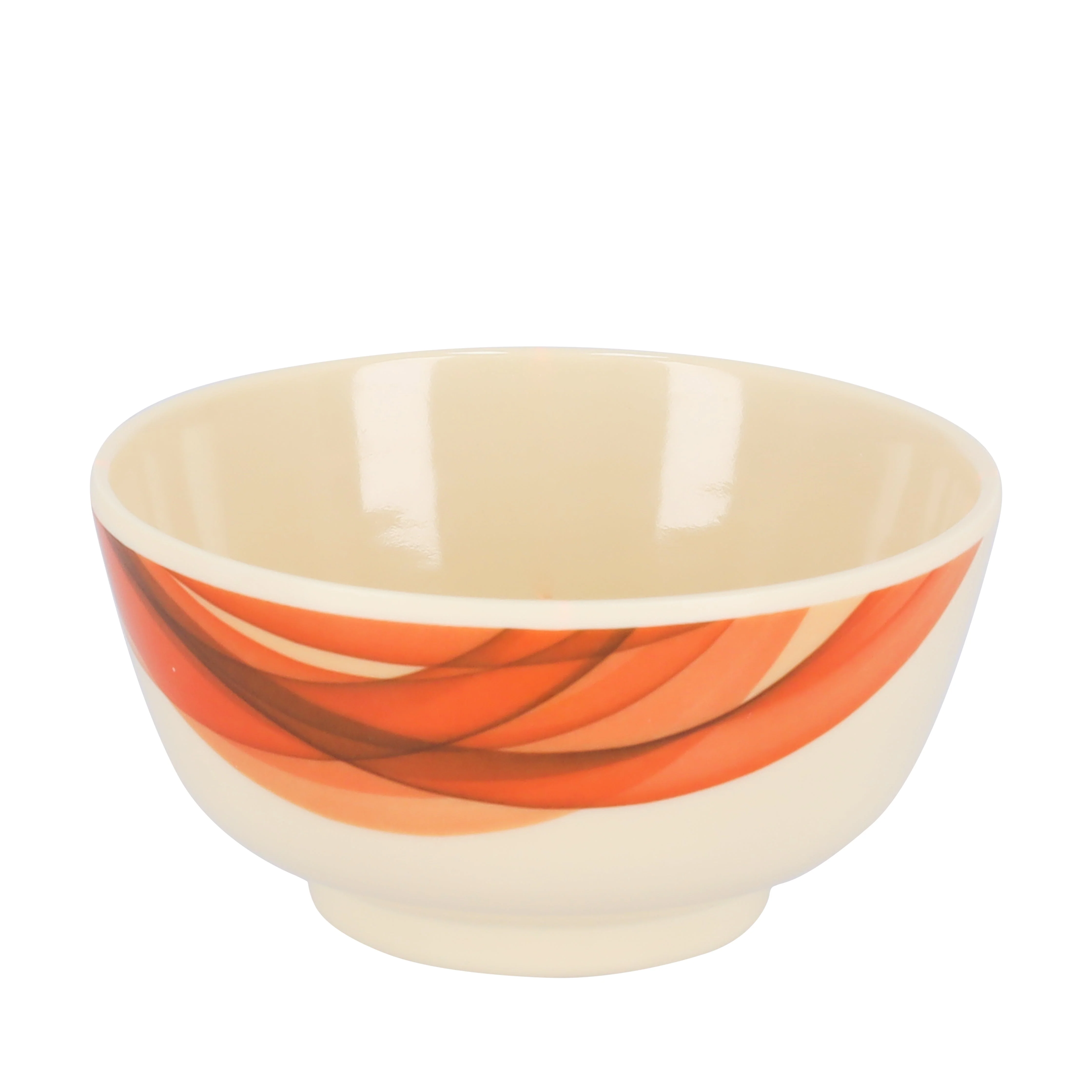 Royalford RF8086 Super Rays Round Bowl | Heavy Weight| FDA Approved Melamine Bowl | Durable Food Grade Serving Bowl for Snacks, Curries Home Dining & Restaurant Use - Image 2