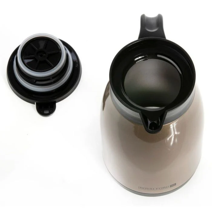 Royalford RF8304 1L Insulated Vacuum Thermal Flask - Portable Double Walled Stainless Steel Vacuum Isolating Jug for Tea, Coffee, Hot & Cold Drinks | Lightweight & Leak Resistant Insulated Travel Mug | Perfect Hot & Cold Beverages - Image 4