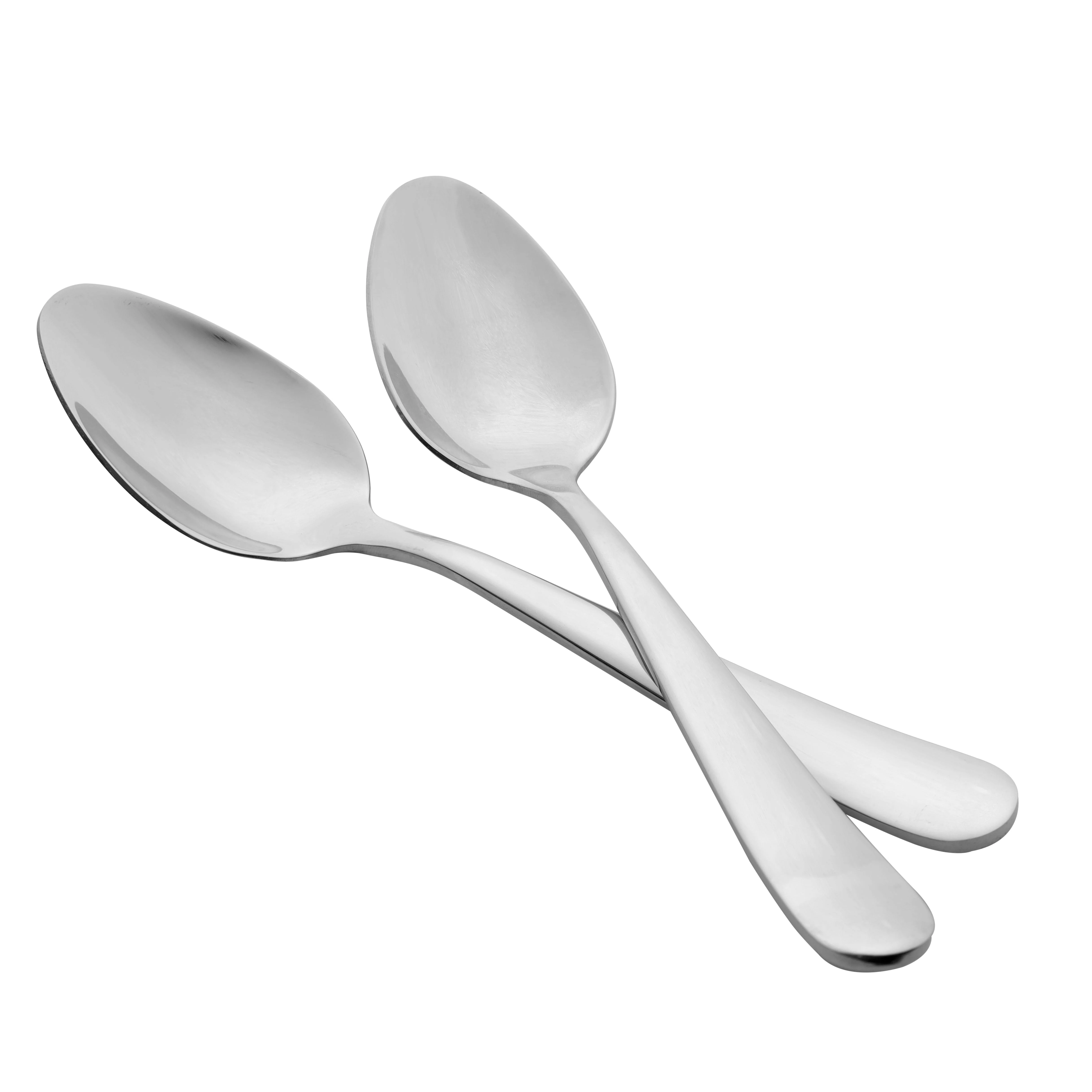 Royalford RF8665 Stainless Steel Dinner Spoon Set of 2 with Mirror Finish | High Grade Rust and Stain Resistant Ergonomic Cutlery | Perfect for Daily Dining Use - Image 2