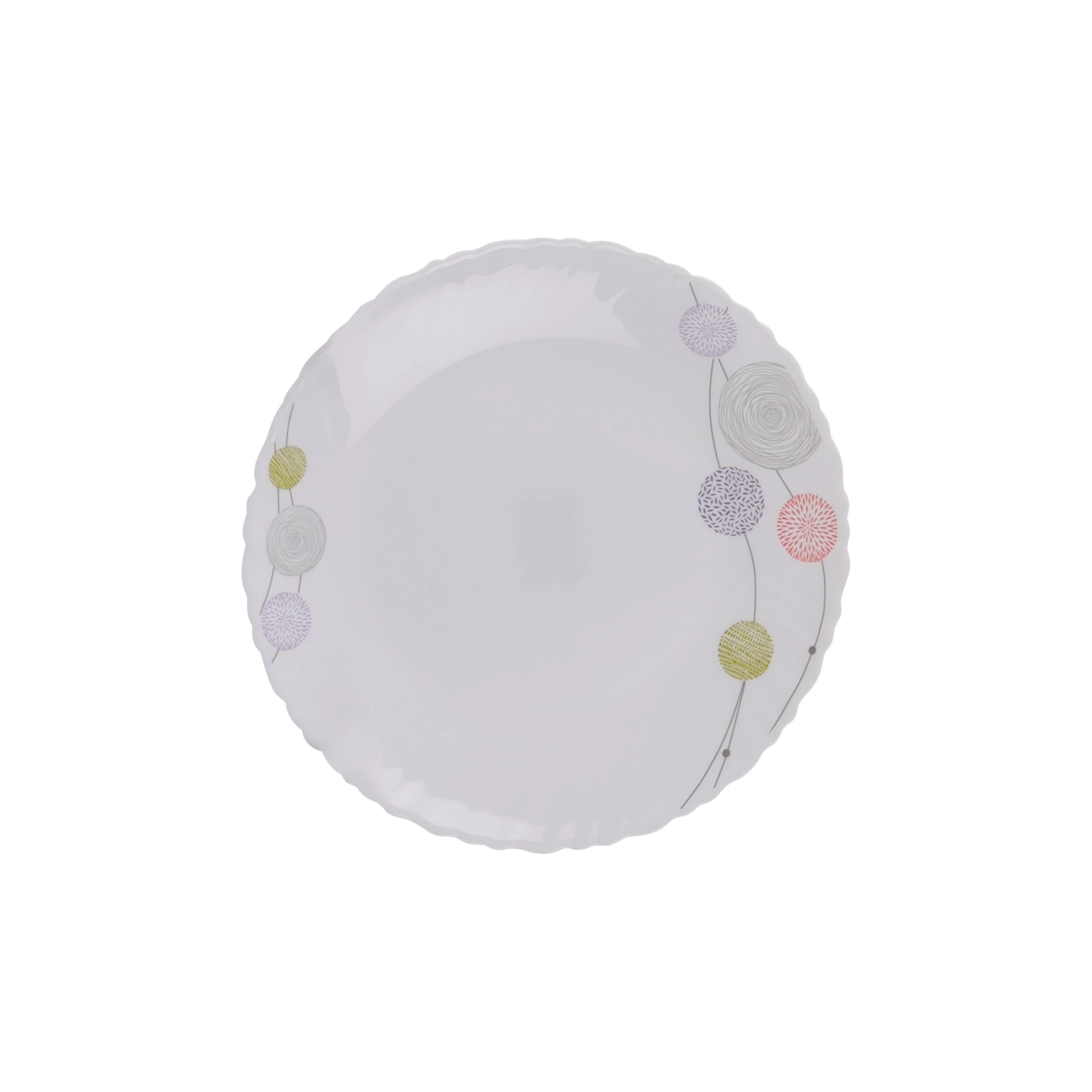 Royalford RF8984 Opalware Dinner Set 34Pcs | Elegant Floral Design Dining Collection | Lightweight| Chip-Resistant Opal Glass Plates & Bowls |Freezer-Safe Tableware Set - Image 5
