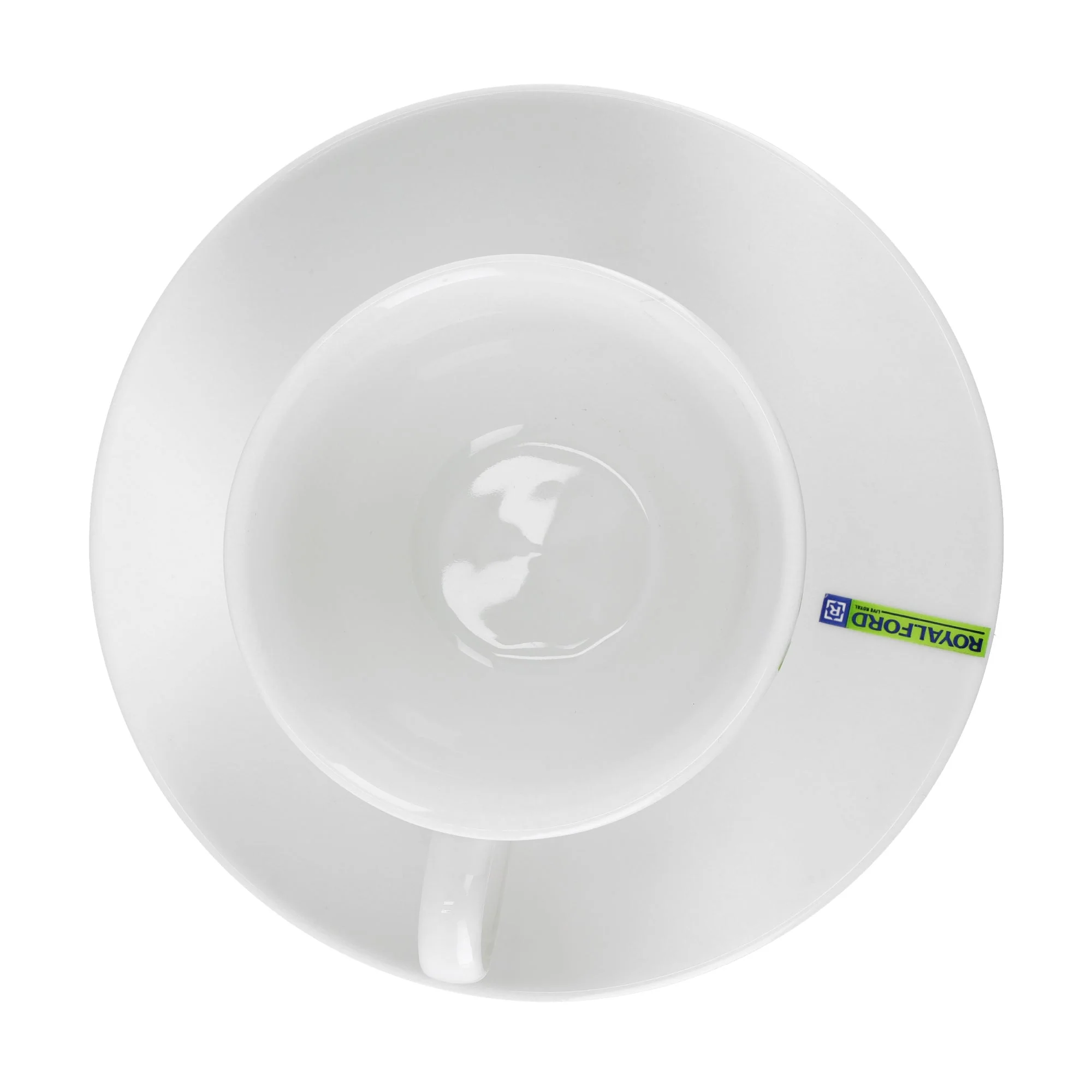 Royalford RF9258 Magnesia Cup & Saucer | 2PCS Porcelain Tea Coffee Set | Smooth Glossy Finish | Non Toxic Food Safe | Durable Design for Home, Office & Café Use - Image 3