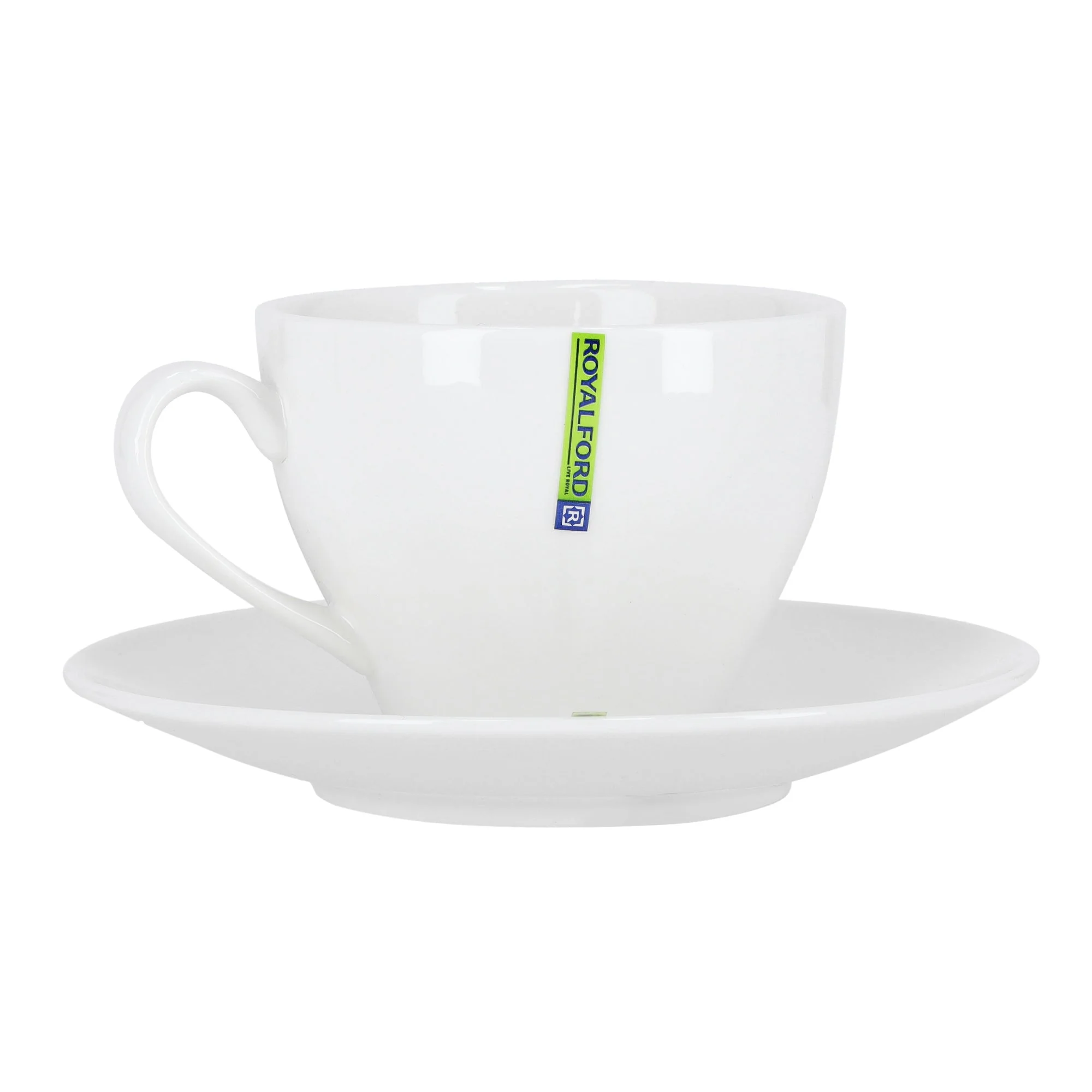 Royalford RF9258 Magnesia Cup & Saucer | 2PCS Porcelain Tea Coffee Set | Smooth Glossy Finish | Non Toxic Food Safe | Durable Design for Home, Office & Café Use - Image 4