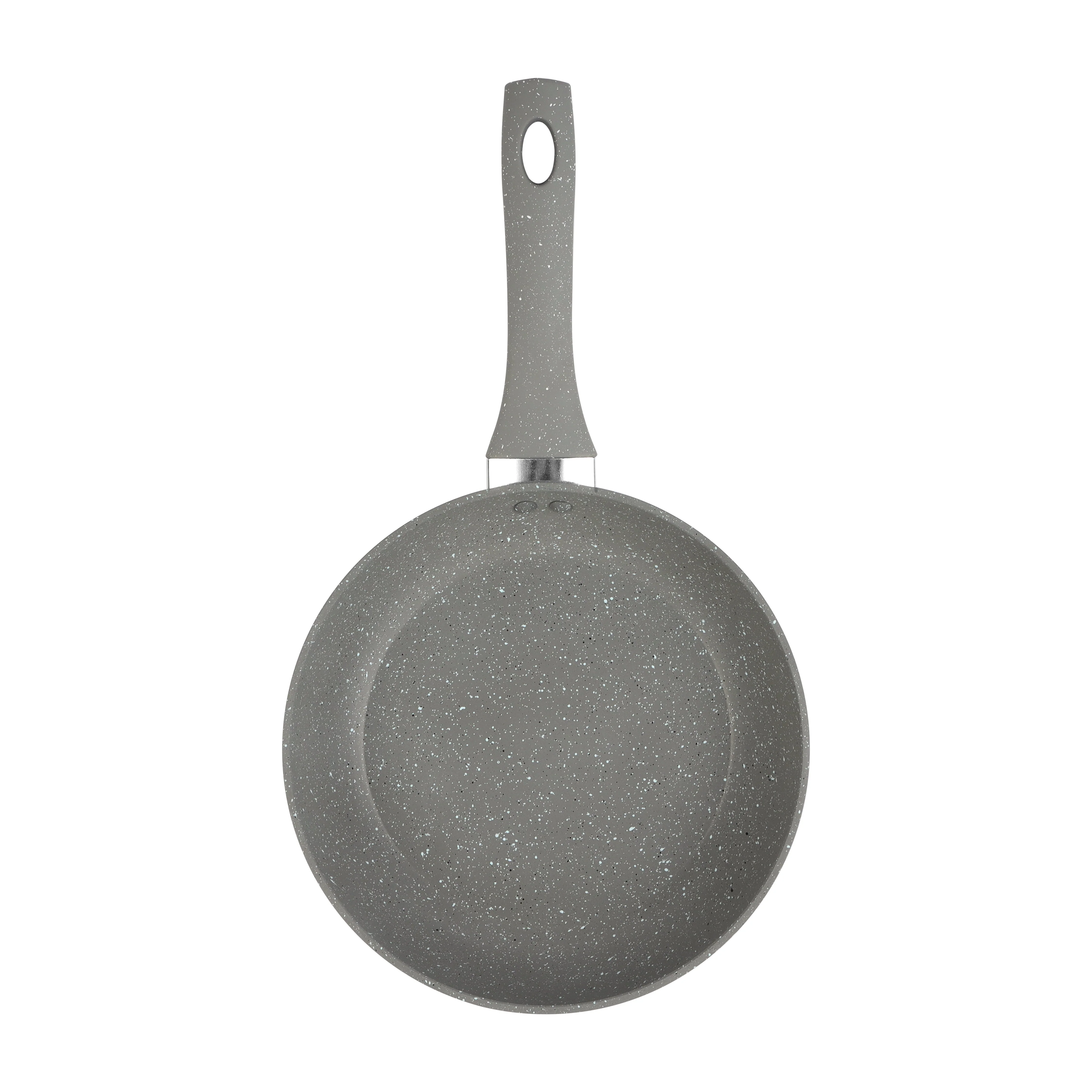 Royalford RF9463 Smart Frypan 24cm | Forged Aluminium Marble Coated Induction Compatible Frying Pan | Soft Touch Heat Resistant Handle | Perfect for Healthy Cooking
