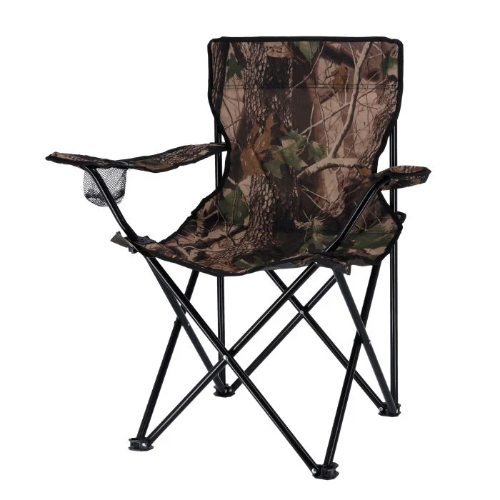 Royalford RF9509 Camping Hair With Carrying Bag Foldable - Compact Foldable, Heavy Duty Frame | Cup Holder, Storage Pocket | Shoulder Travel Bag, Outdoor, Festival, Beach | 265 lbs Capacity (Military Colour) - Image 6