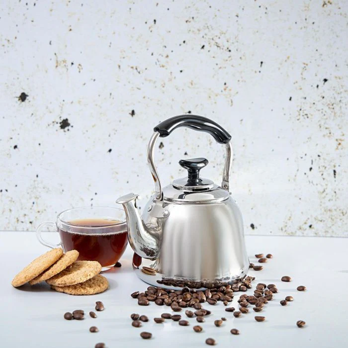 Royalford RF9563 1L Stainless Steel Whistling Kettle - Portable Whistling Tea Kettle with Heat Resistant Handle | Ergonomic Pouring Spout | Compatible with Gas, Induction, Hot Plate, Halogen, & Ceramic Tops - Image 8