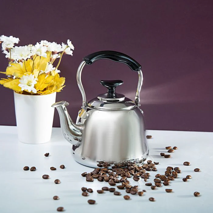 Royalford RF9564 1.5L Stainless Steel Whistling Kettle - Portable Whistling Tea Kettle with Heat Resistant Handle | Ergonomic Pouring Spout | Compatible with Gas, Induction, Hot Plate, Halogen, & Ceramic Tops - Image 5
