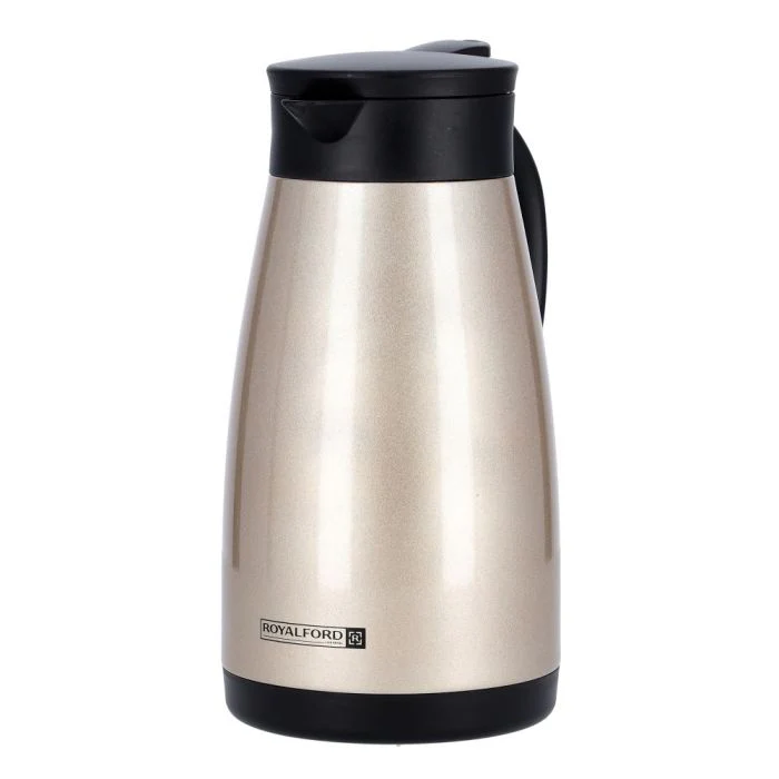 Royalford RF9700 1.2L Coffee Pot - Portable Heat Insulated Thermos for Keeping Hot/Cold Vacuum Insulation | Stainless Steel Inner Pot | Coffee, Hot Water, Tea, Beverage | Ideal for Commercial & Outings - Image 2