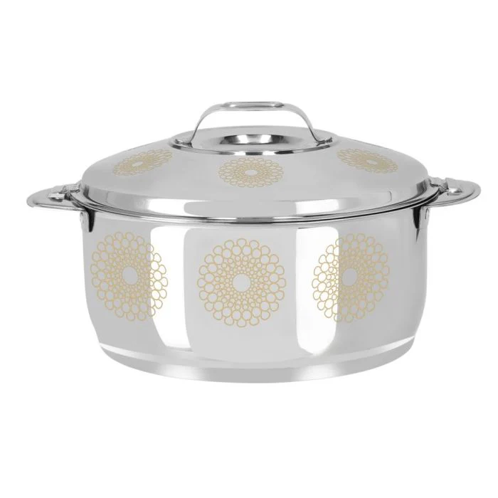 Royalford RF9712 Salwa Double Wall Stainless Steel Hot Pot 2000ML - Portable Extra Deep Hot Pot | Serving Dishes with Lids | Twist Lock | Hot Food Storage & Warmers Pots| Storage Saver for Everyday Use - Image 7