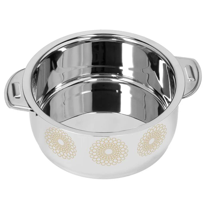 Royalford RF9713 Salwa Double Wall Stainless Steel Hot Pot 3000ML - Portable Extra Deep Hot Pot | Serving Dishes with Lids | Twist Lock | Hot Food Storage & Warmers Pots| Storage Saver for Everyday Use - Image 3