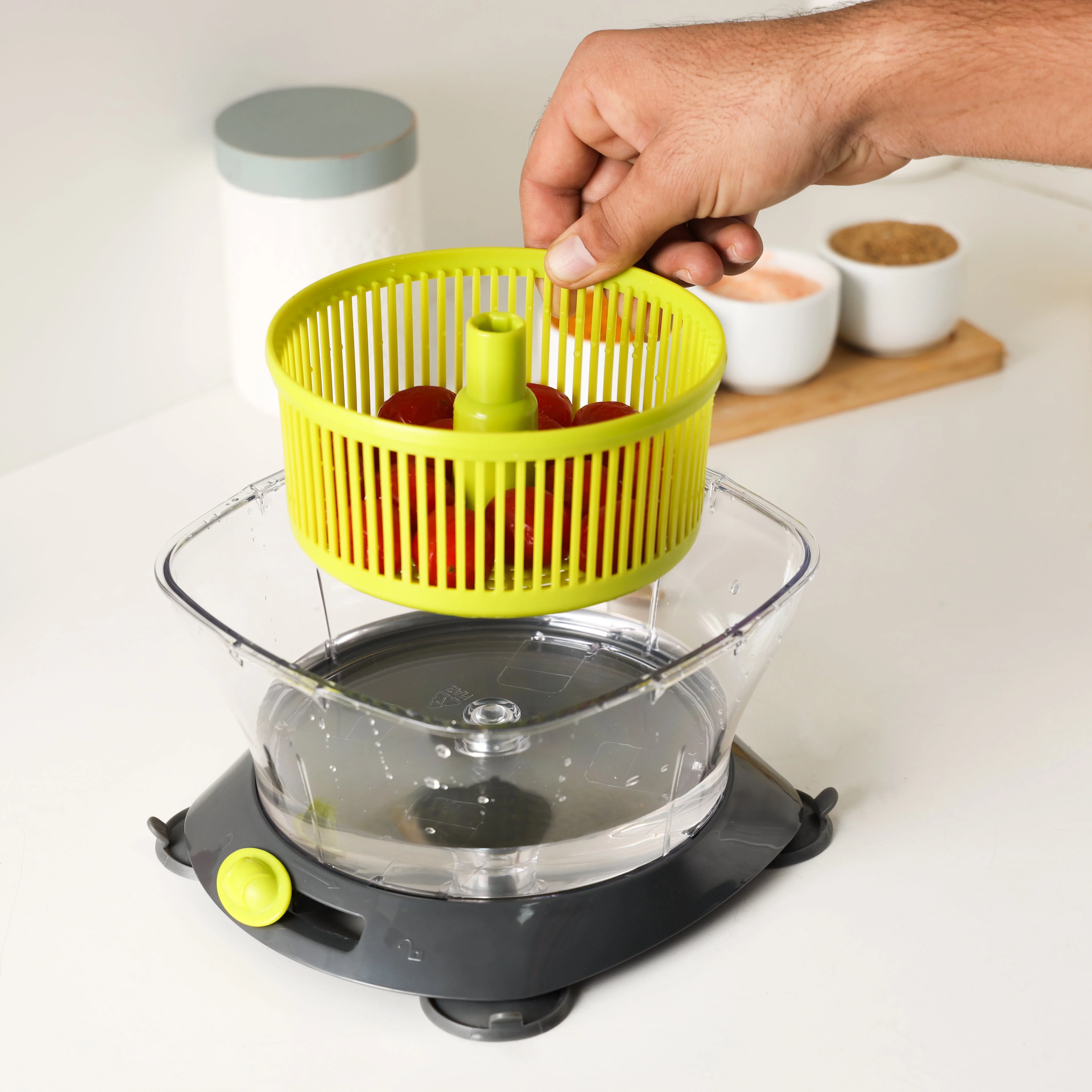 Royalford RFU9042 Master Chopper | Multi-Purpose Manual Food Processor | Chopper, Beater & Spinner | Egg White Separator | Safety Lock | Easy Vegetable Chopping - Image 4