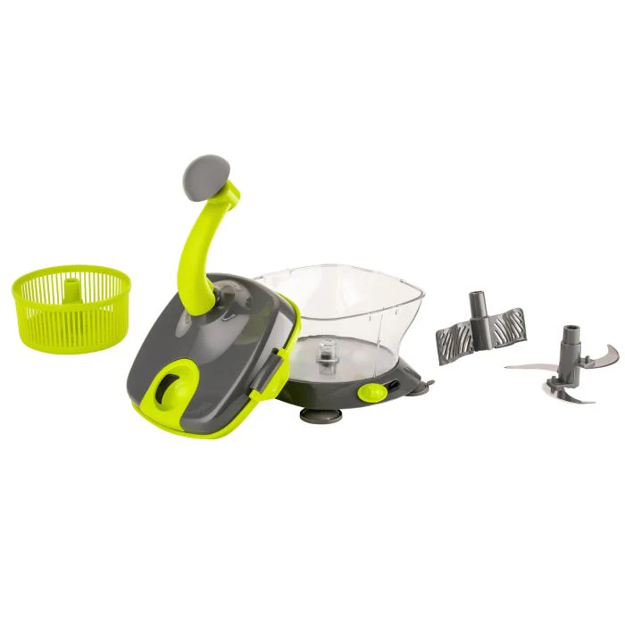 Royalford RFU9042 Master Chopper | Multi-Purpose Manual Food Processor | Chopper, Beater & Spinner | Egg White Separator | Safety Lock | Easy Vegetable Chopping - Image 5