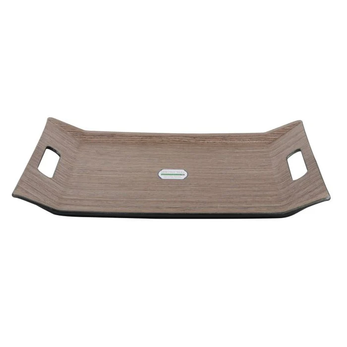 Royalford Wooden Serving Tray - Serving Platters/Breakfast Tray | Lightweight, Eco-Friendly, Durable | Perfect for Bed Breakfast Tea Serving Tray | Multi-Functional Serving Tray with Handles (46x31cm) - Image 4