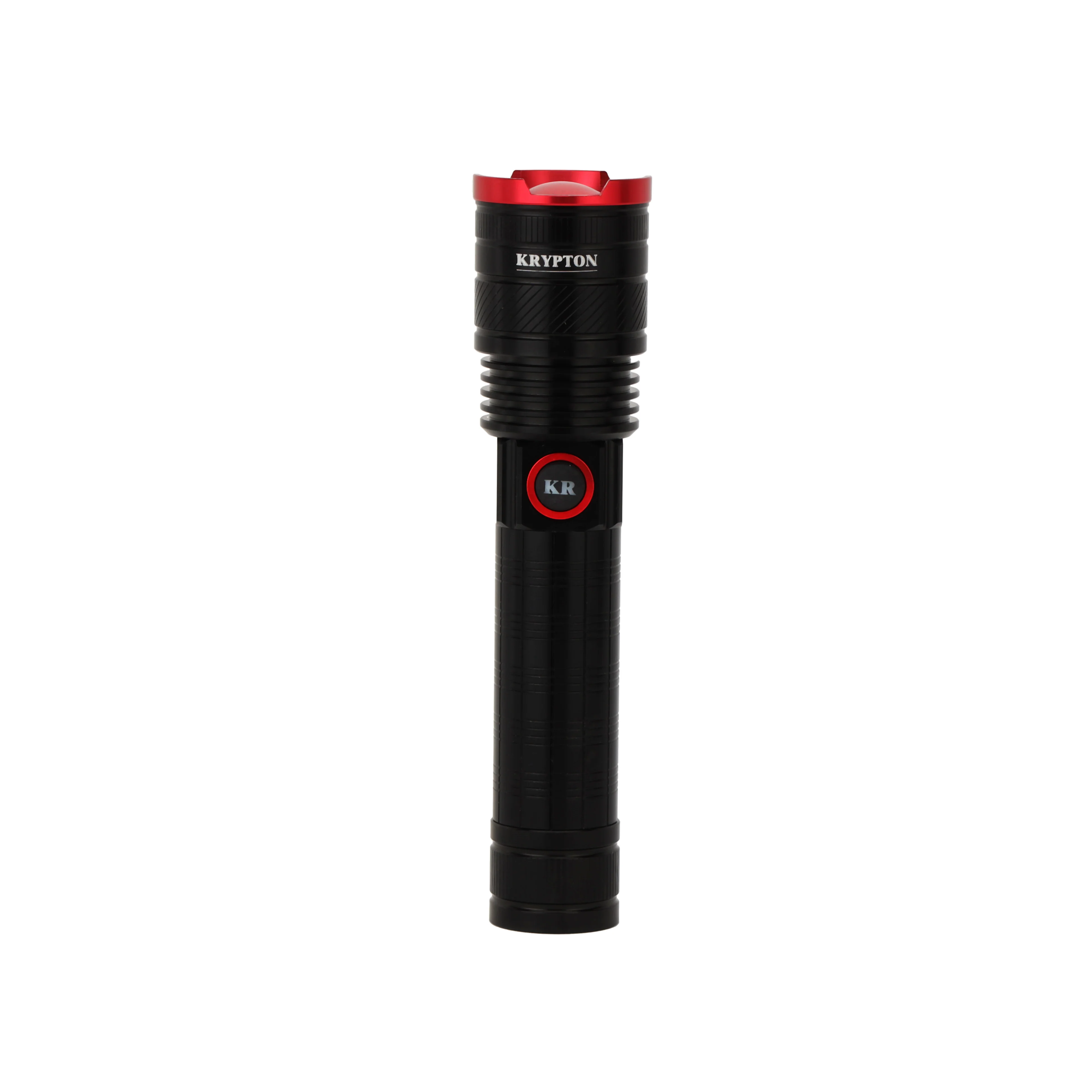 Zoomable KNFL5442 LED Flashlight | 1500 lumen brightness, 4000mAh rechargeable battery with Type-C charging| adjustable zoom focus & aluminum body for outdoor use|